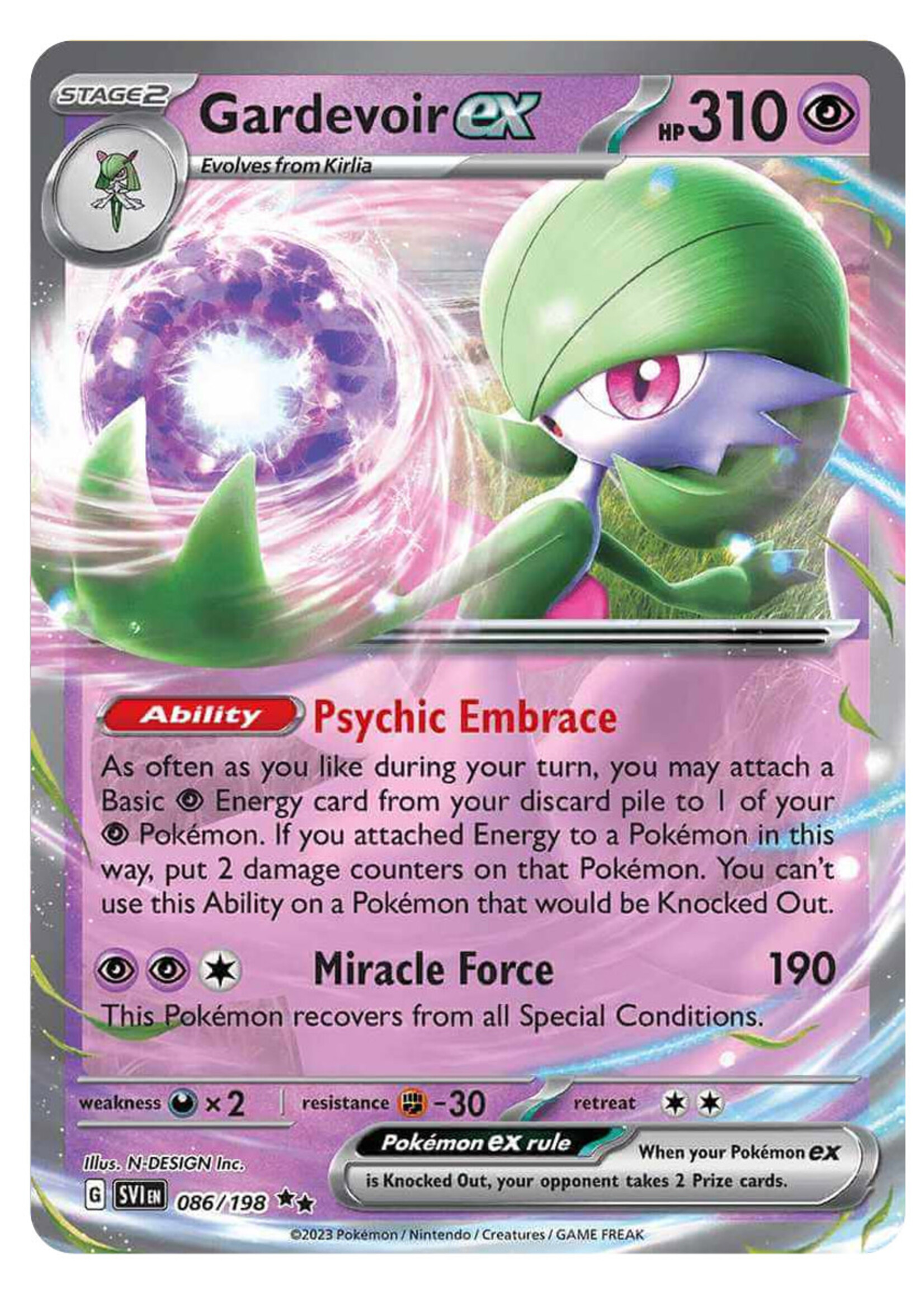 Gardevoir Ex 86 (SVI): near mint