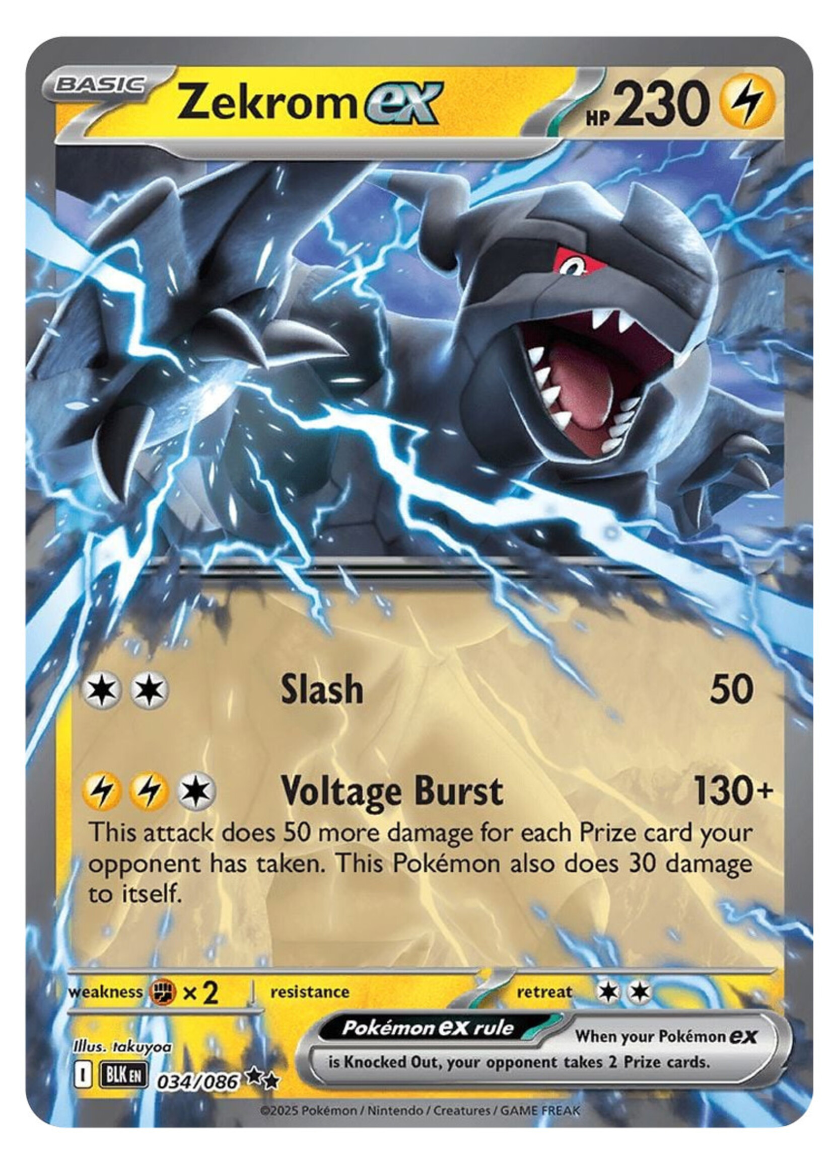 Zekrom Ex 34 (BLK): near mint