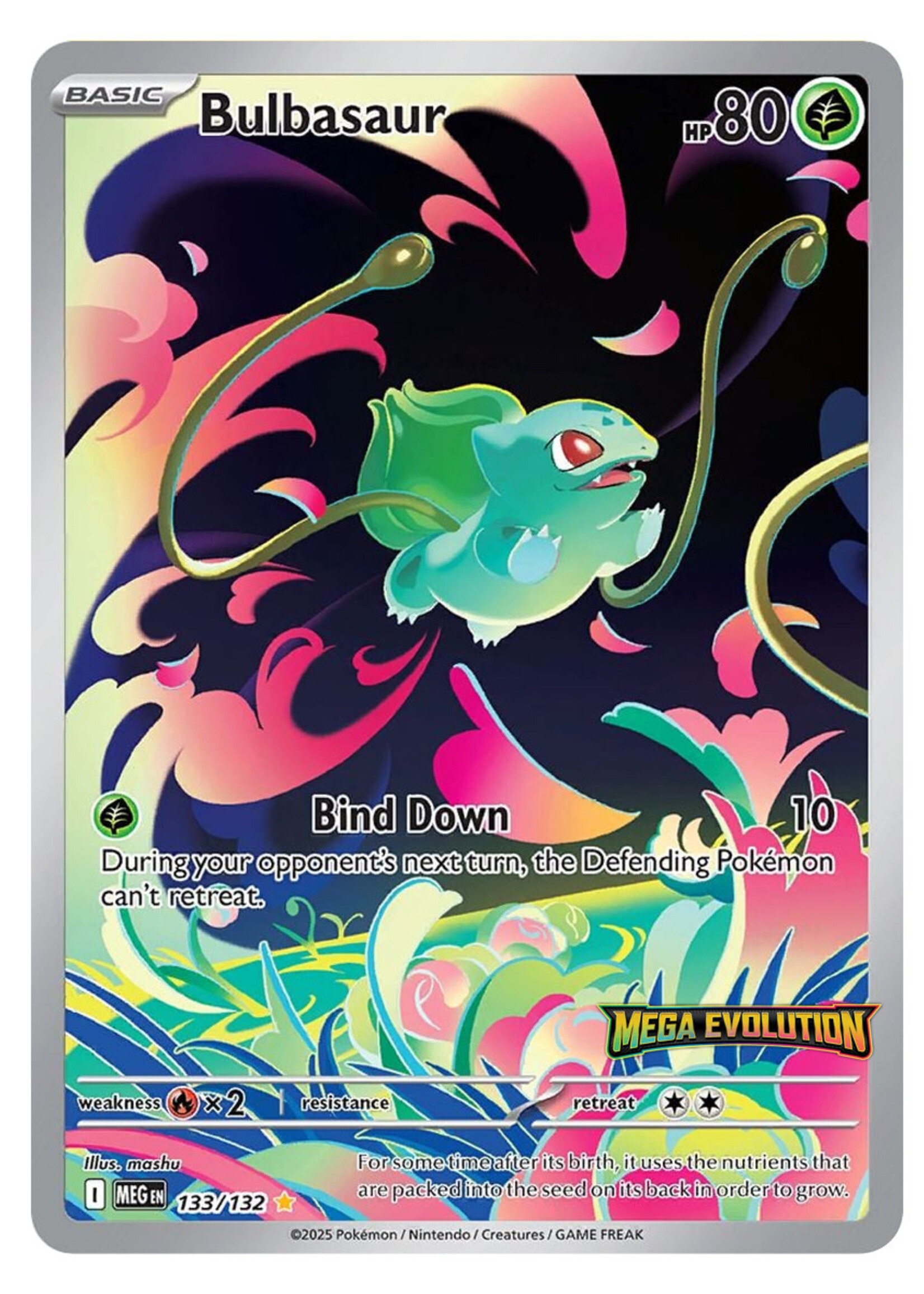 Bulbasaur 133 (MEG) Stamped Beckett Grade 9.5