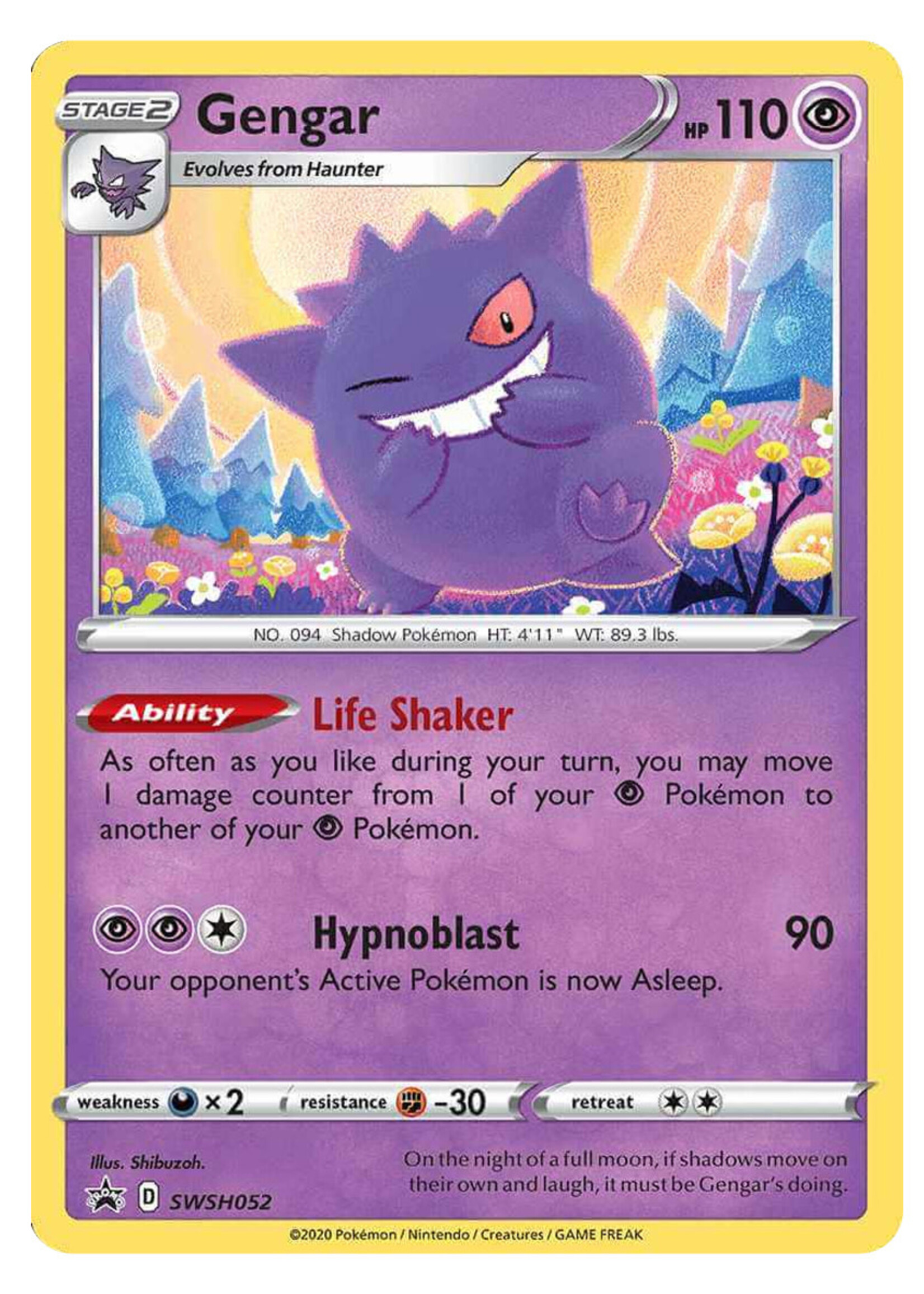 Gengar 52 (SWSH): near mint