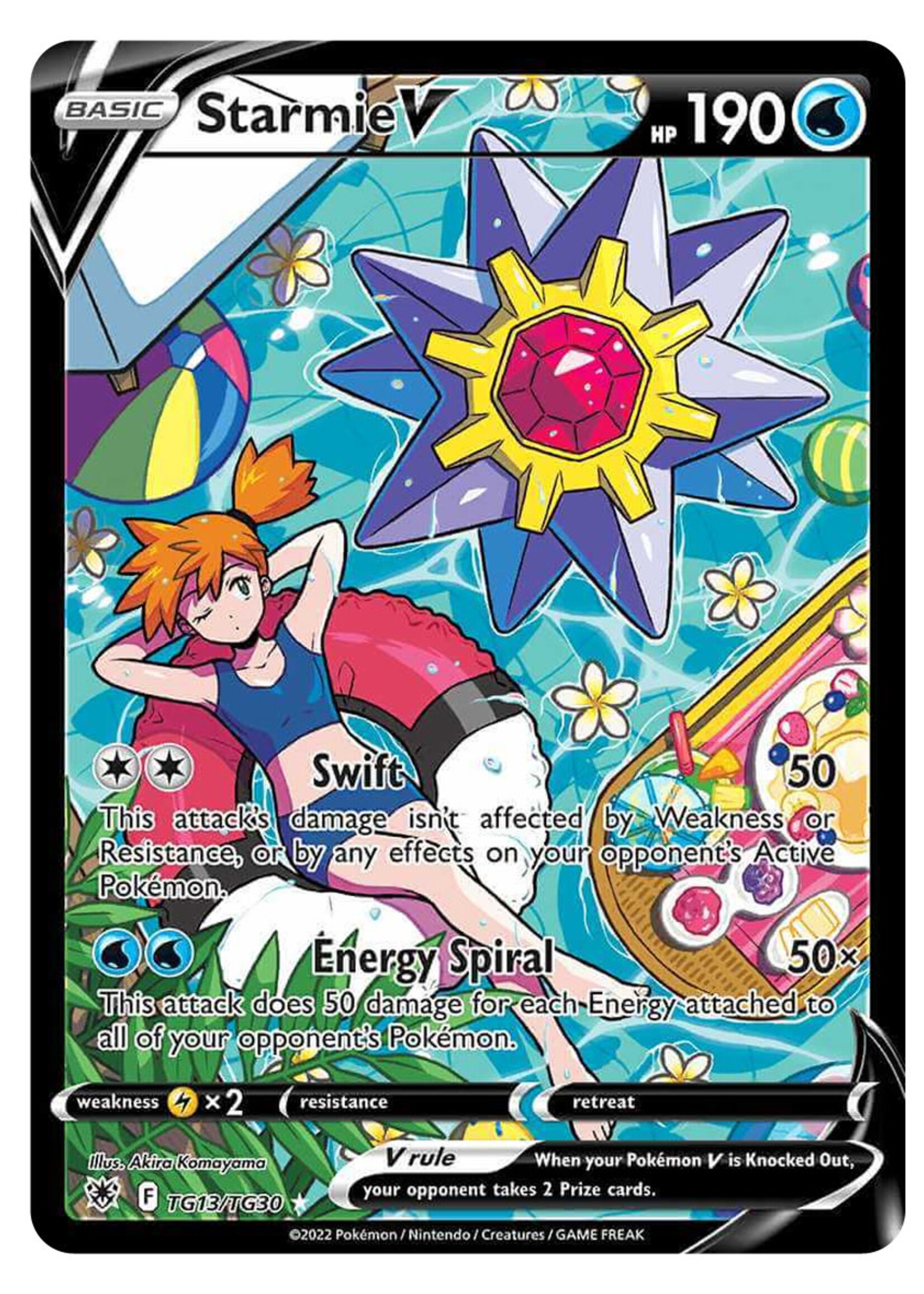Starmie V TG13 (ASR) Beckett Grade 7.5
