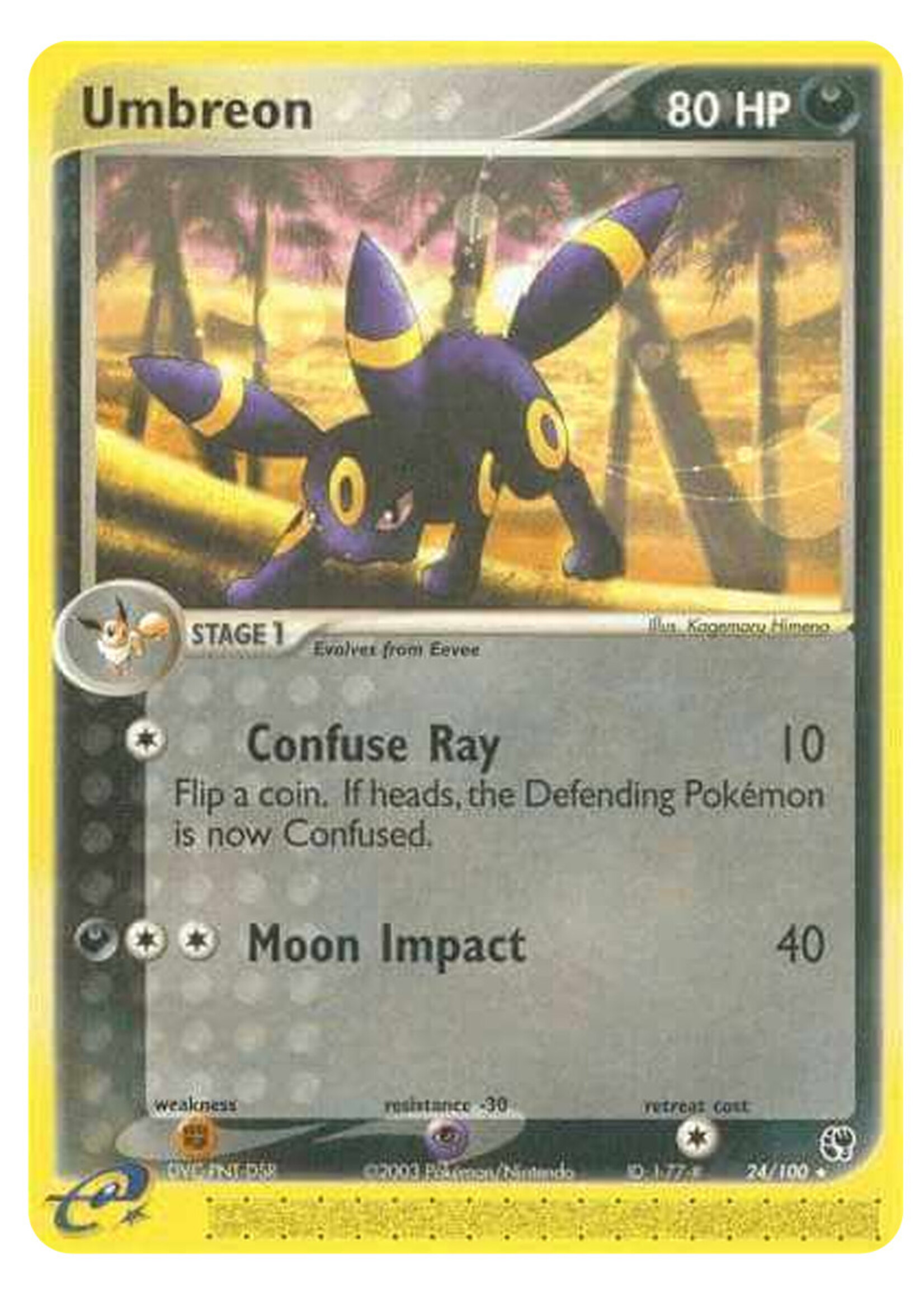 Umbreon 24 (SS) Reverse Holo: excellent