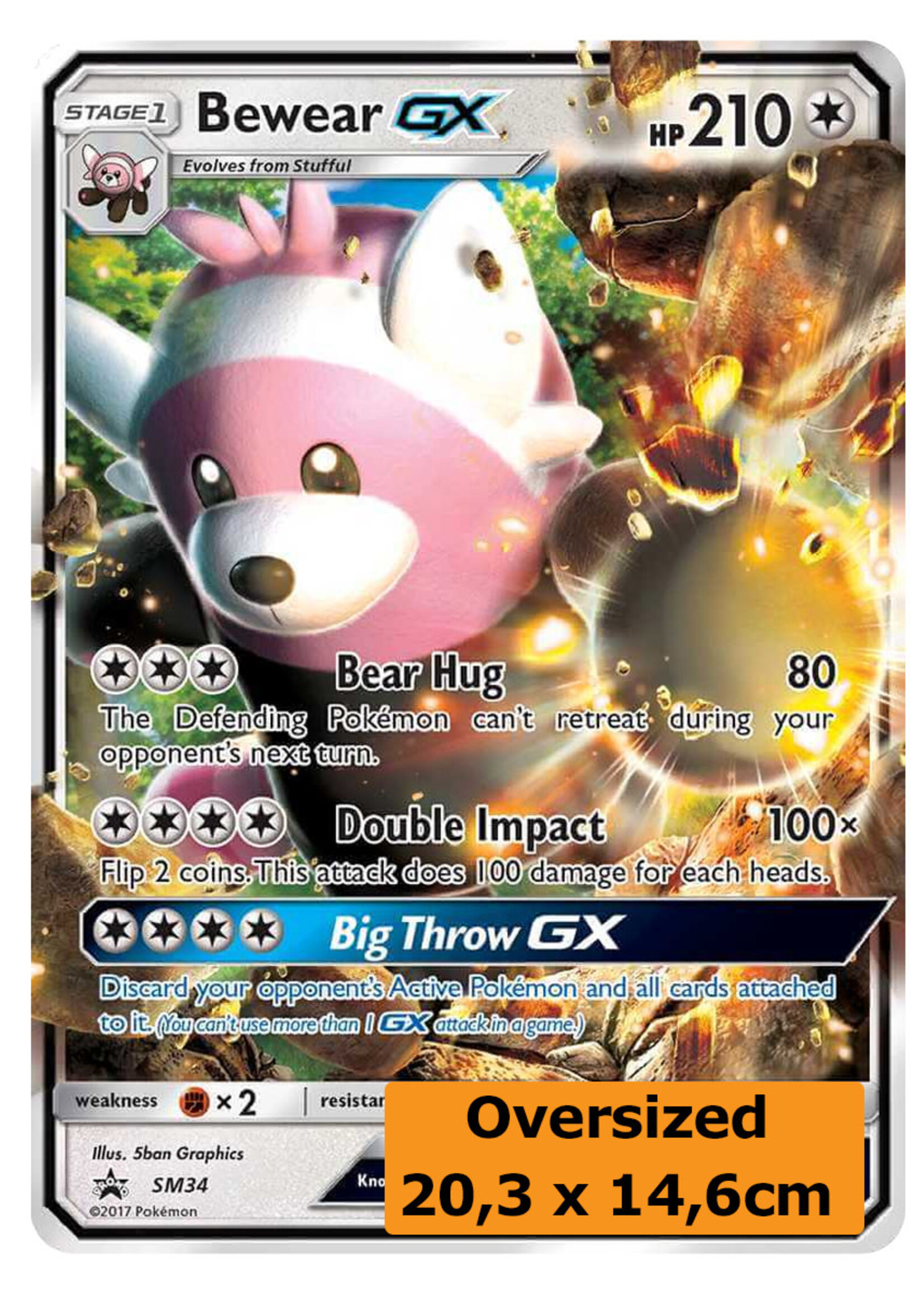 Bewear GX 34 (SM) Grote Kaart: near mint