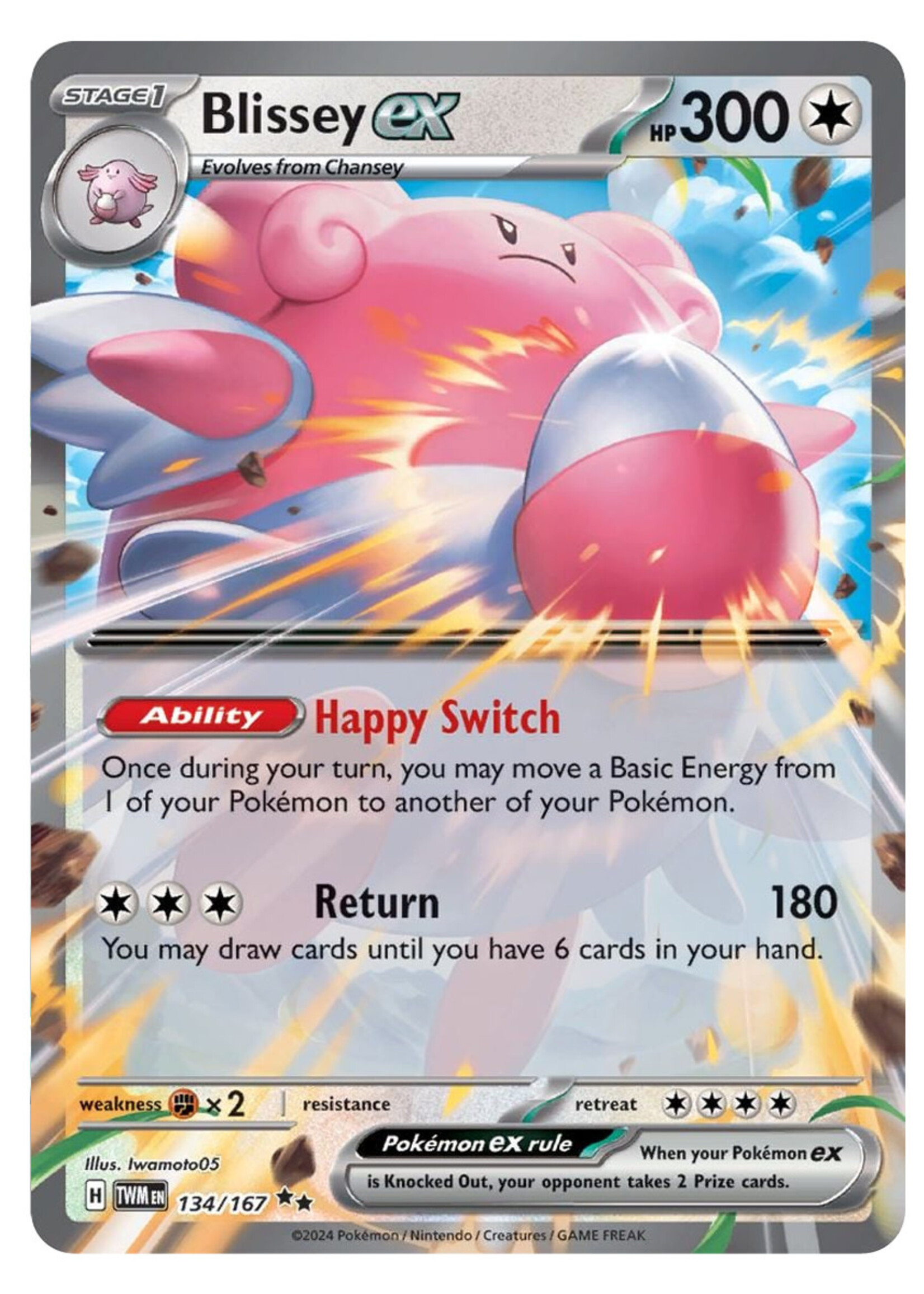 Blissey Ex 134 (TWM): near mint