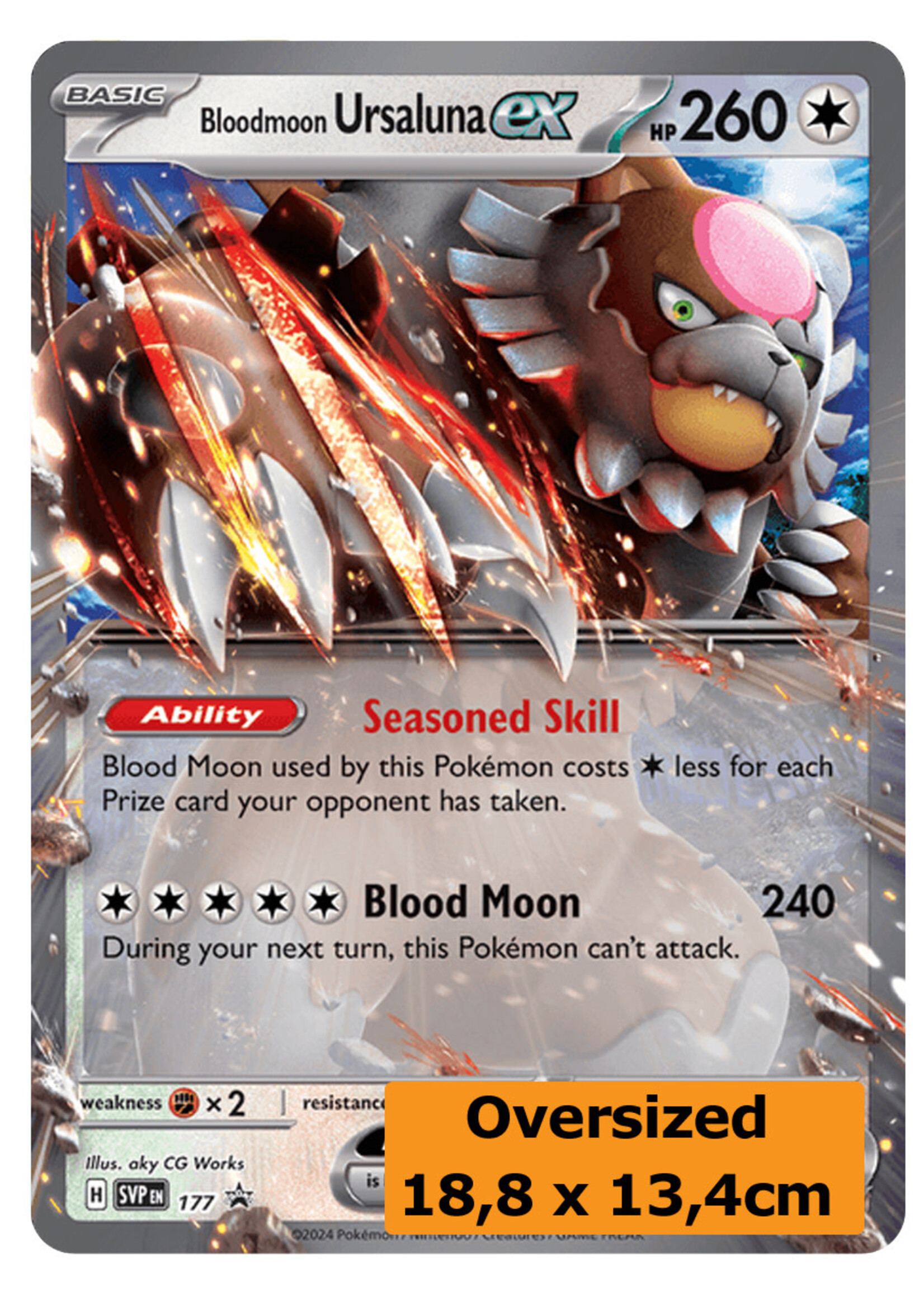 Bloodmoon Ursaluna Ex 177 (SVP) Grote Kaart: near mint
