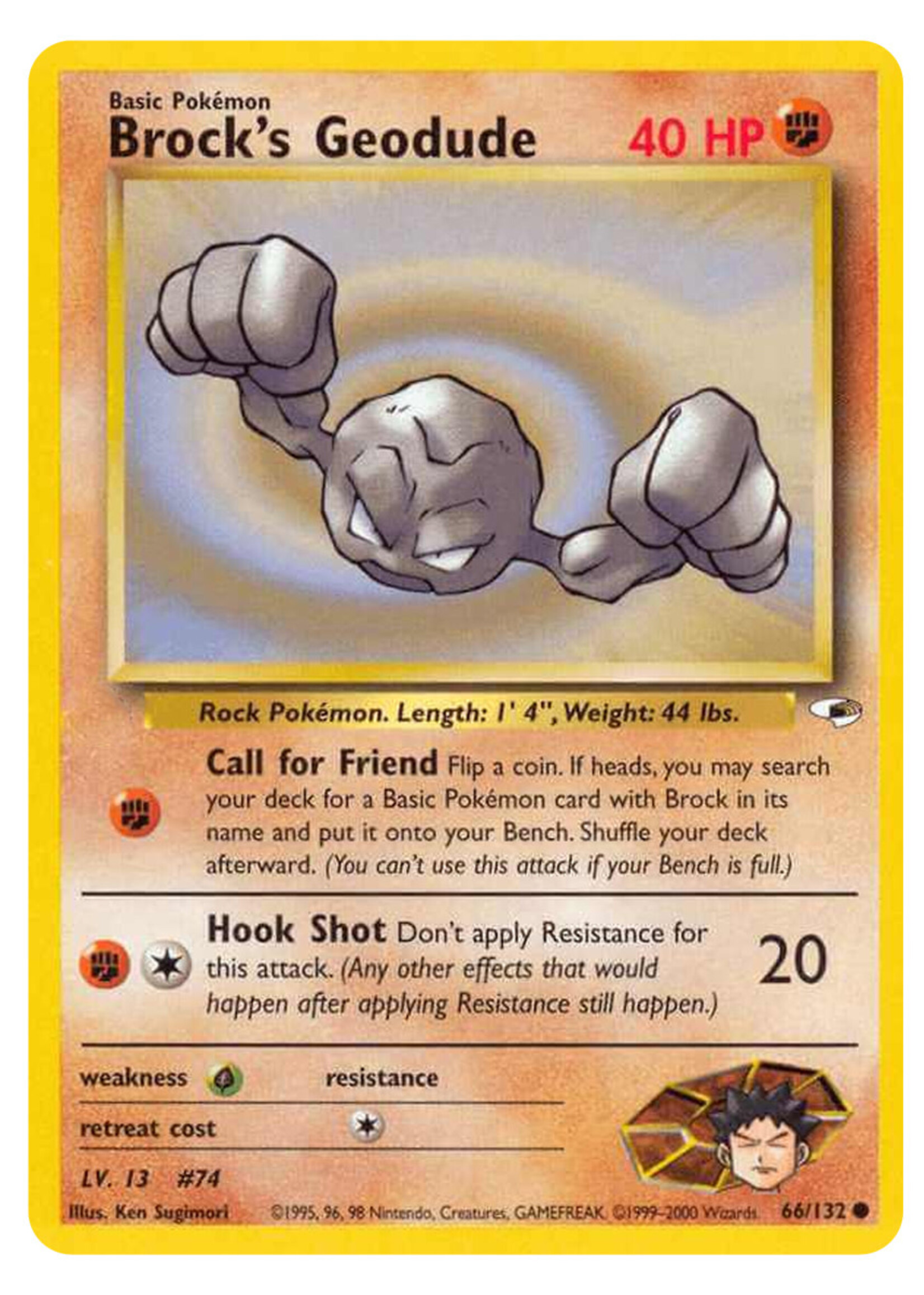 Brock's Geodude 66 (GH): excellent