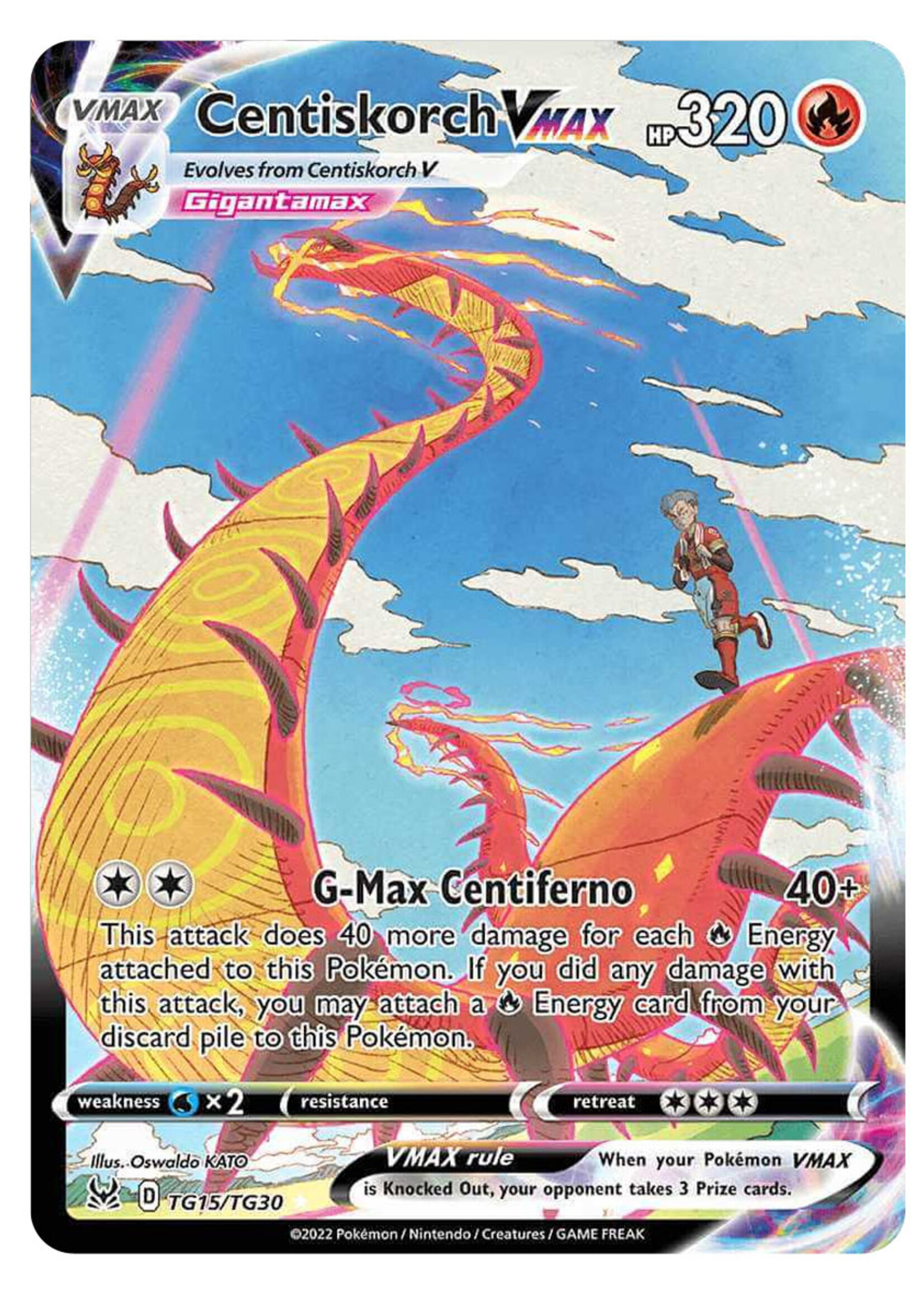 Centiskorch Vmax TG15 (LOR): near mint