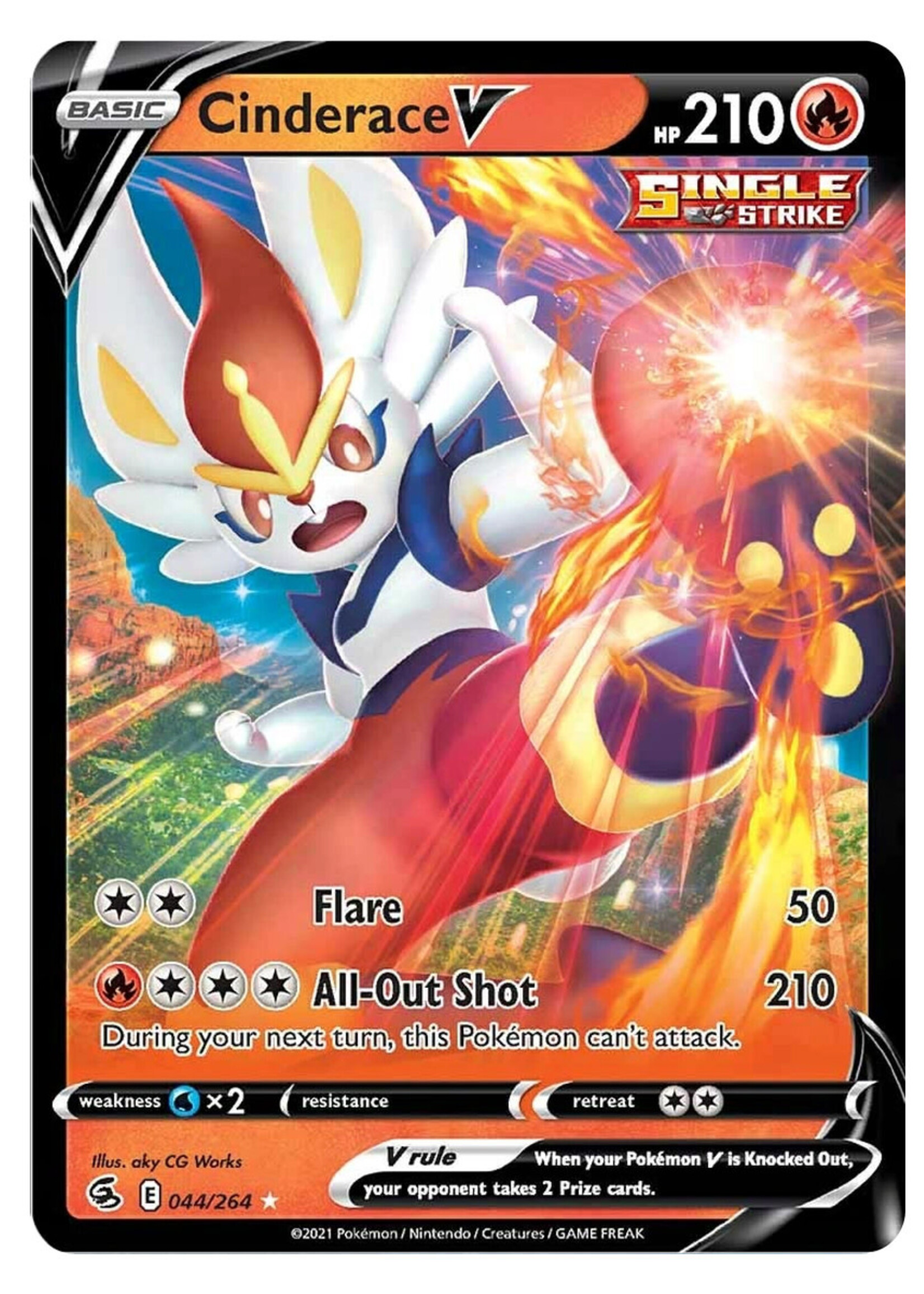 Cinderace V 44 (FST): near mint