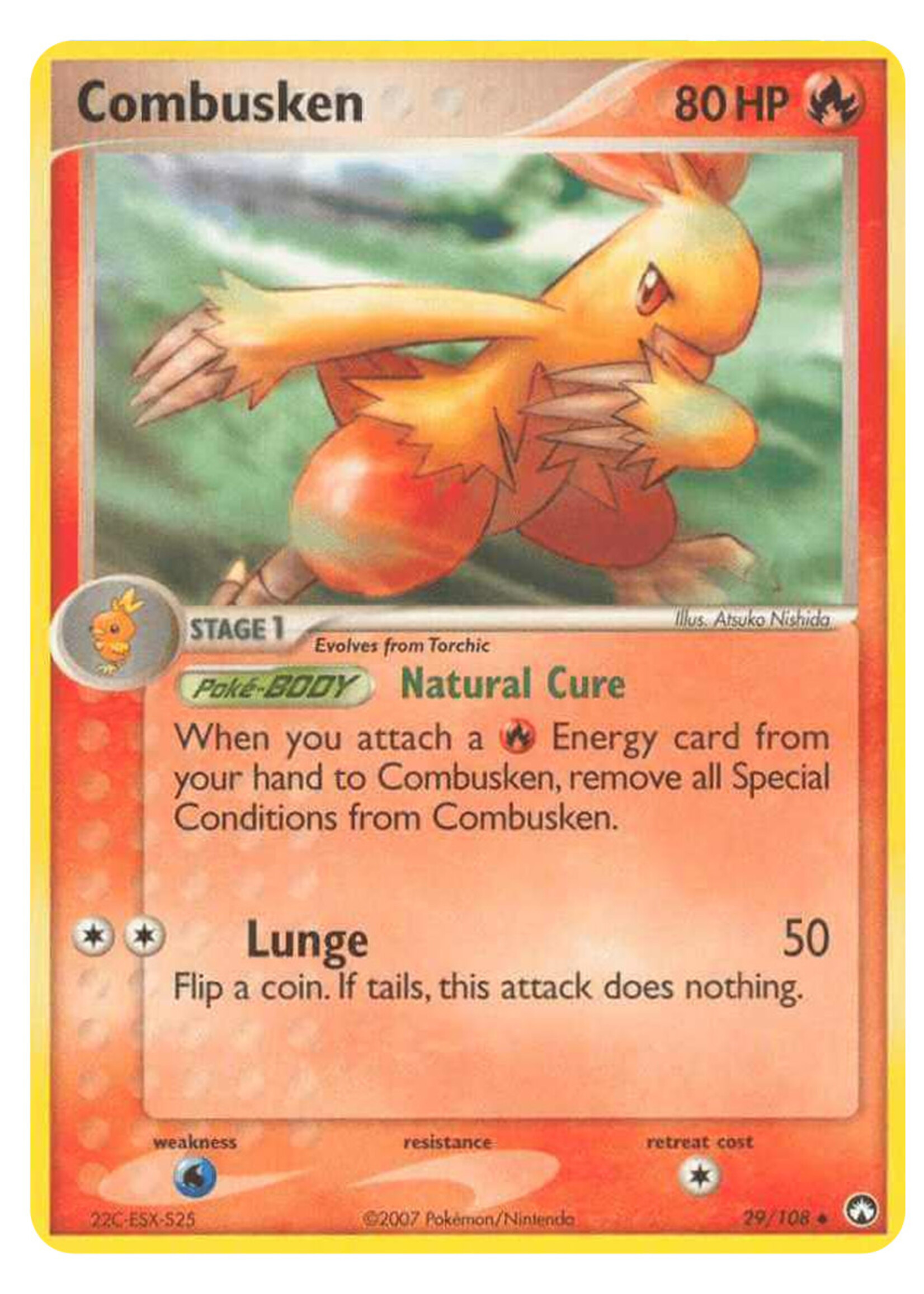 Combusken 29 (PK) Stamped Holo: excellent