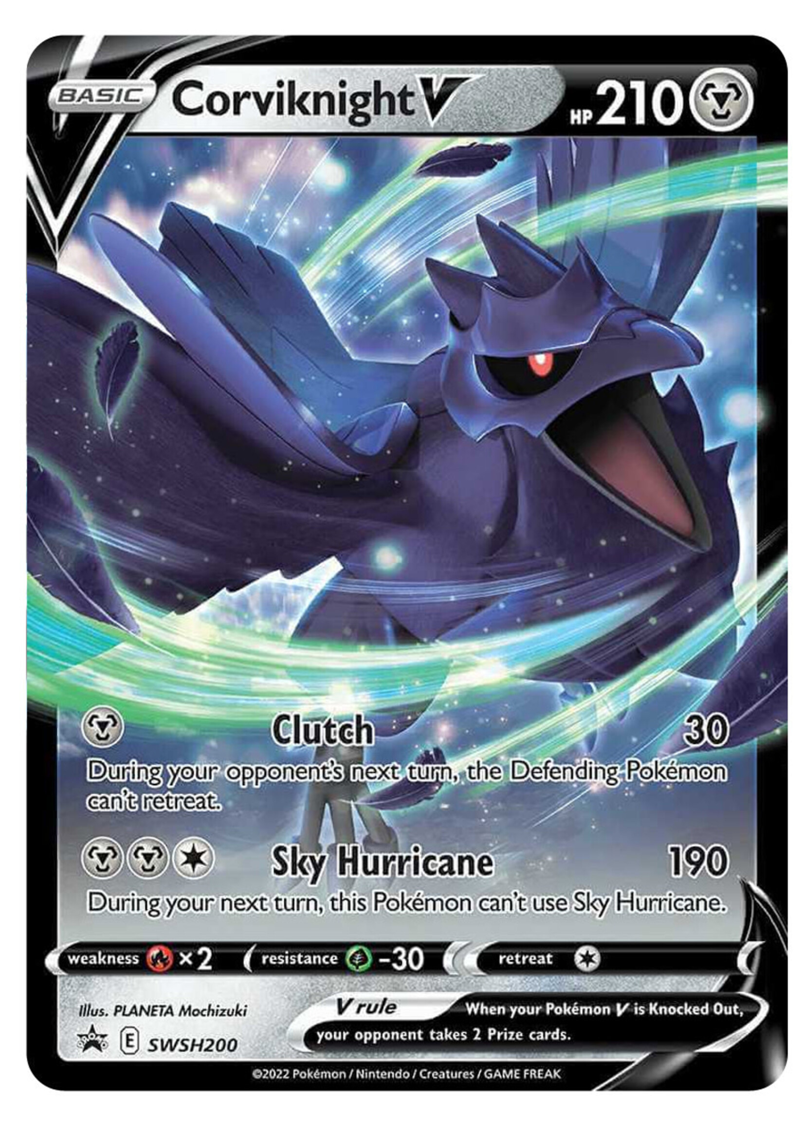 Corviknight V 200 (SWSH): near mint
