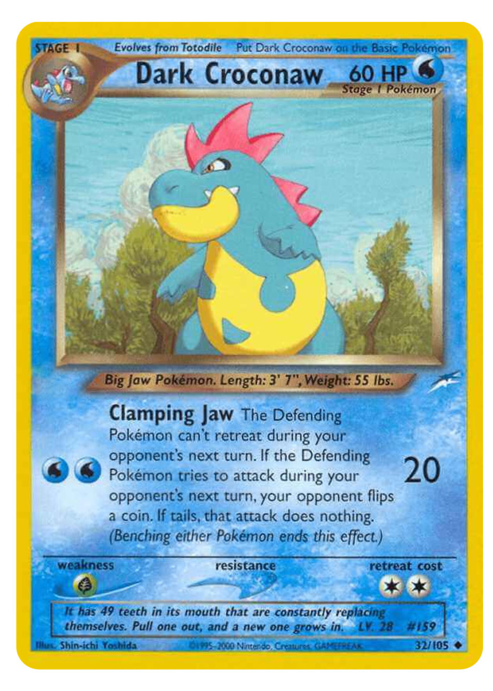 Dark Croconaw 32 (NDE): excellent