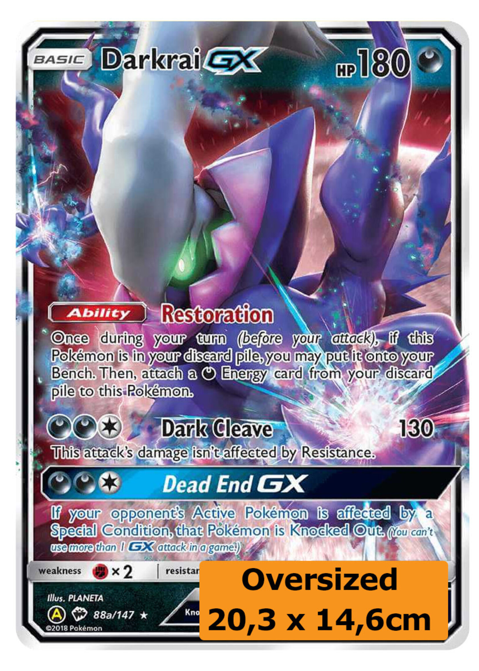 Darkrai GX 88a (HIF) Grote Kaart: excellent