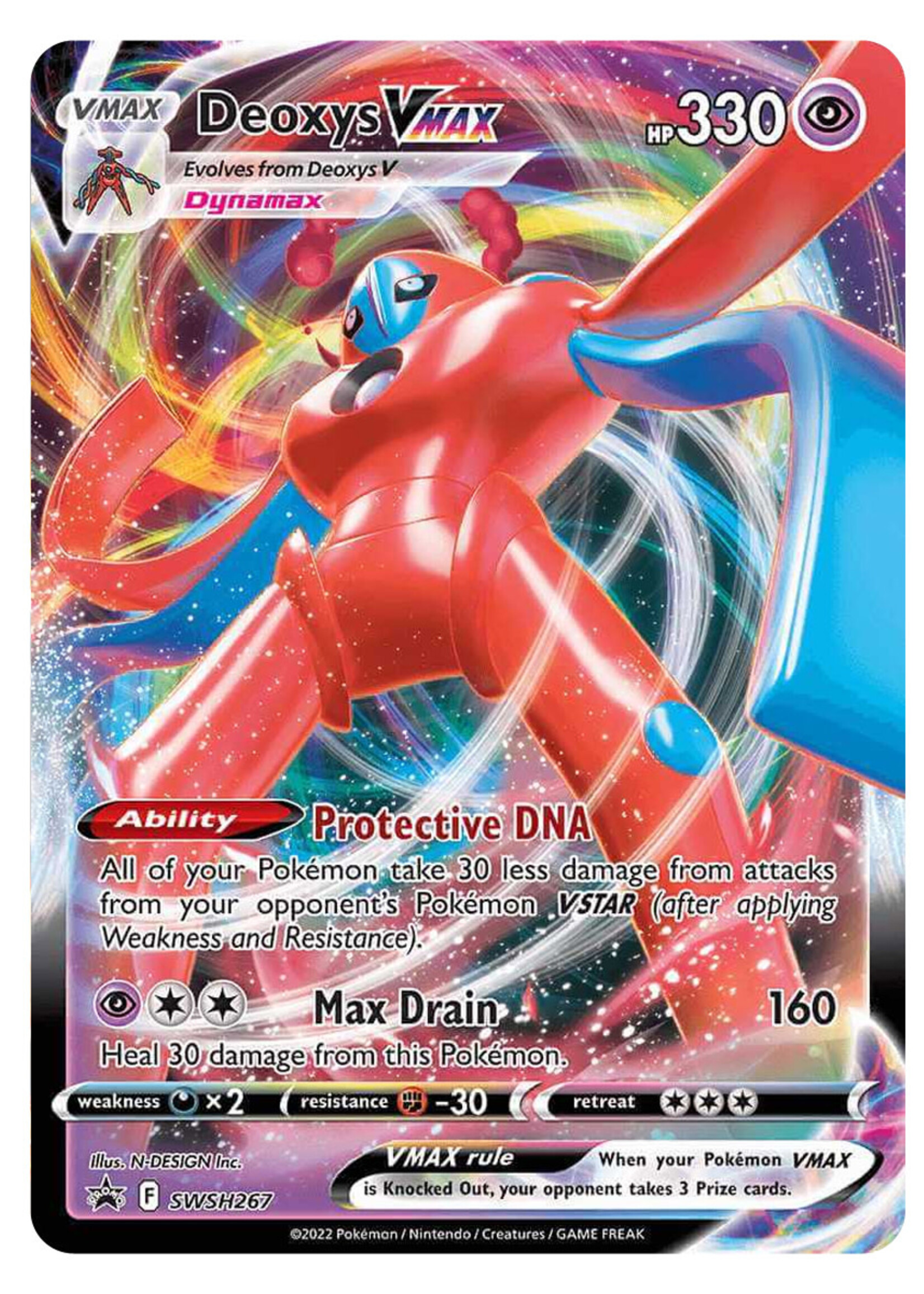 Deoxys Vmax 267 (SWSH): near mint