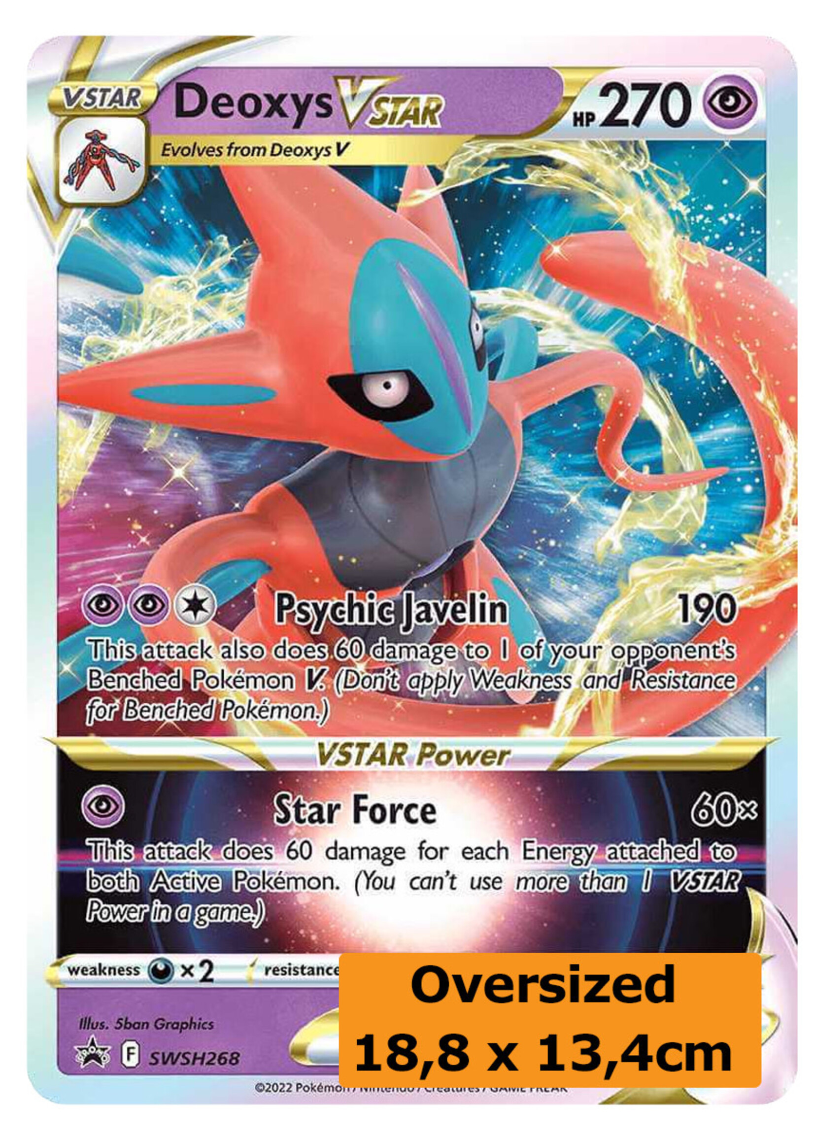 Deoxys Vstar 268 (SWSH) Grote Kaart: near mint