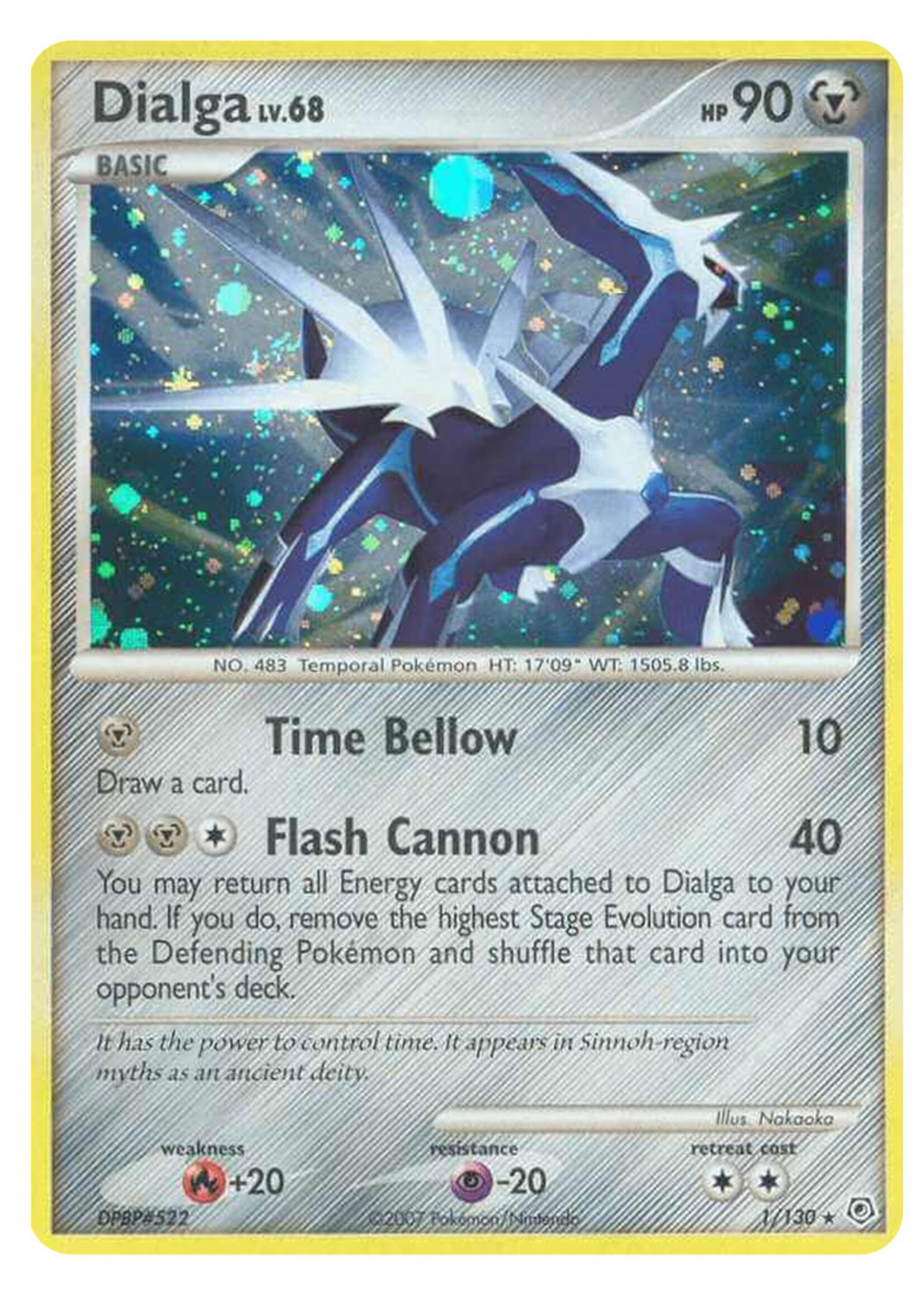 Dialga Lv.68 1 (DP) Reverse Holo: good