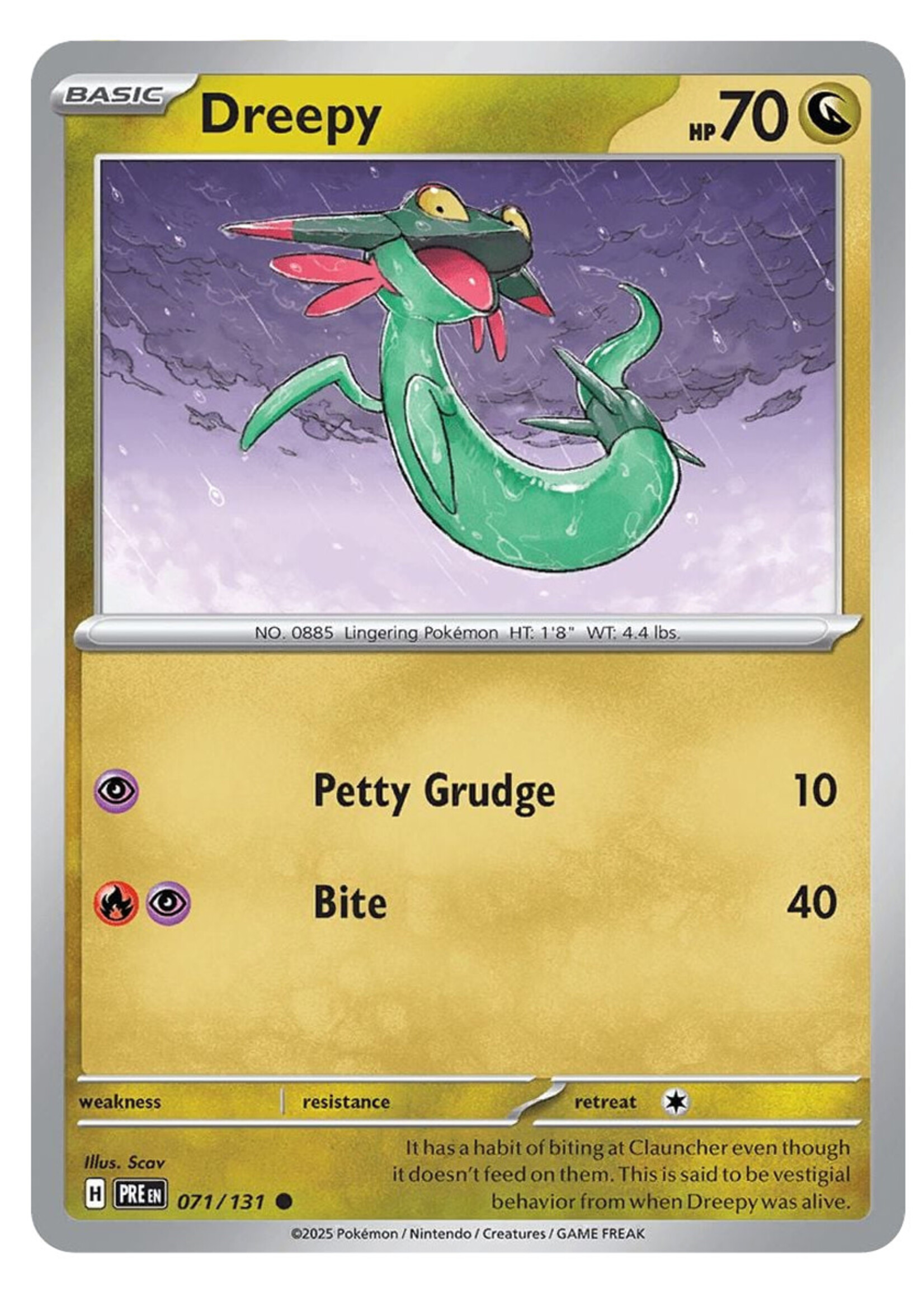 Dreepy 71 (PRE) Poke Ball Reverse Holo: near mint