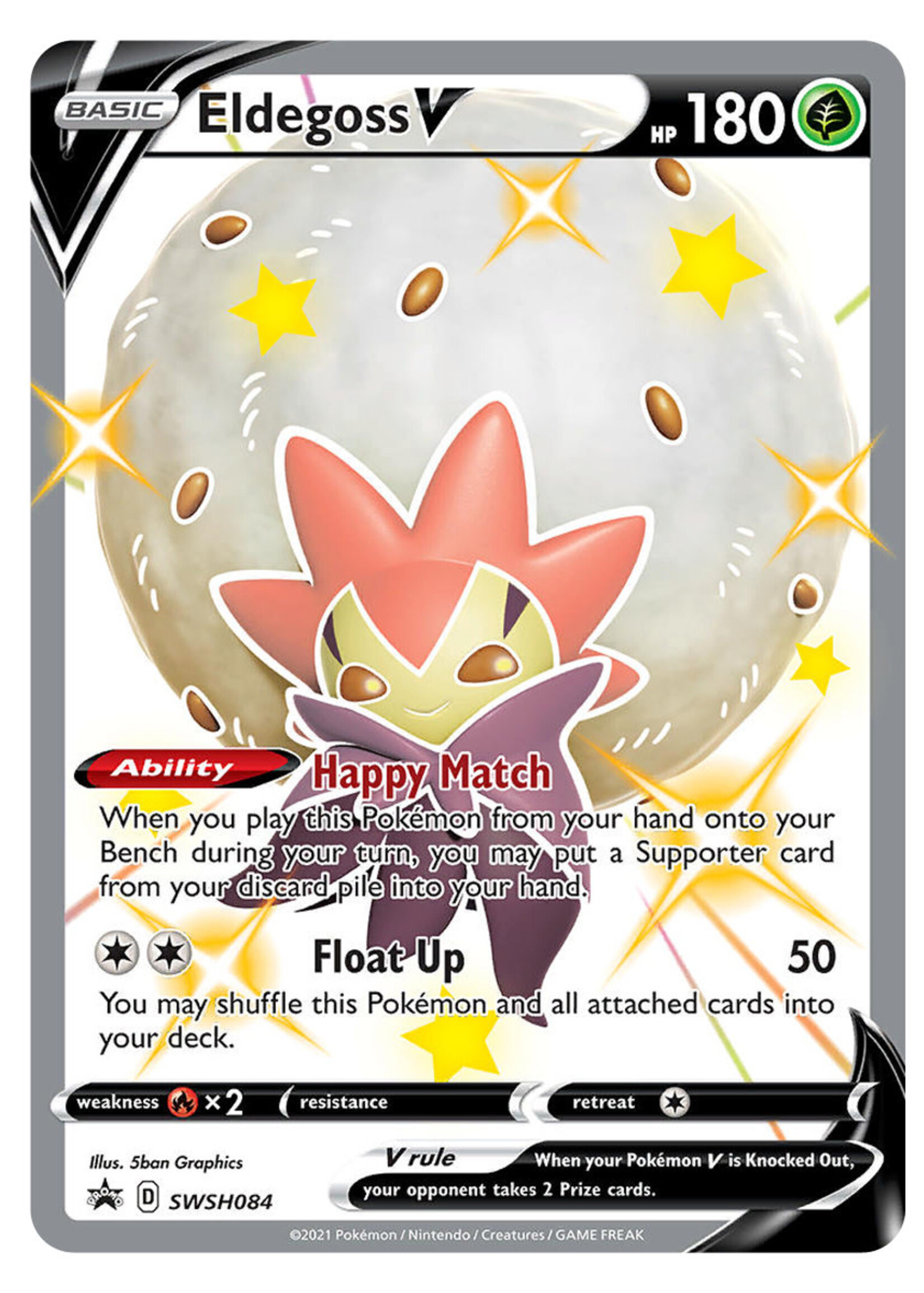 Eldegoss V 84 (SWSH): near mint