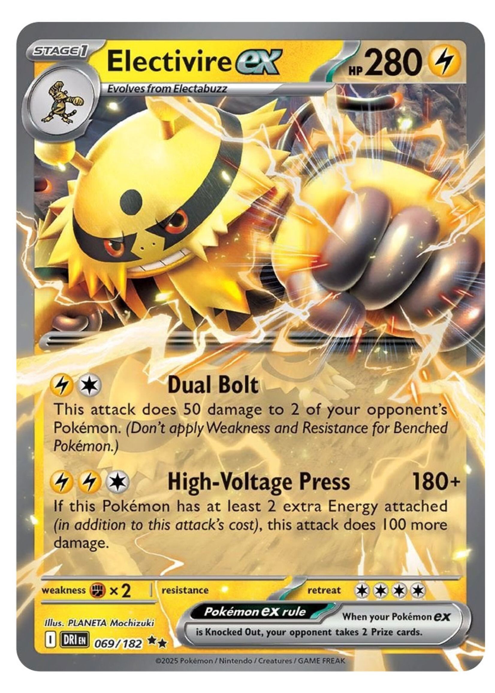 Electivire Ex 69 (DRI): near mint