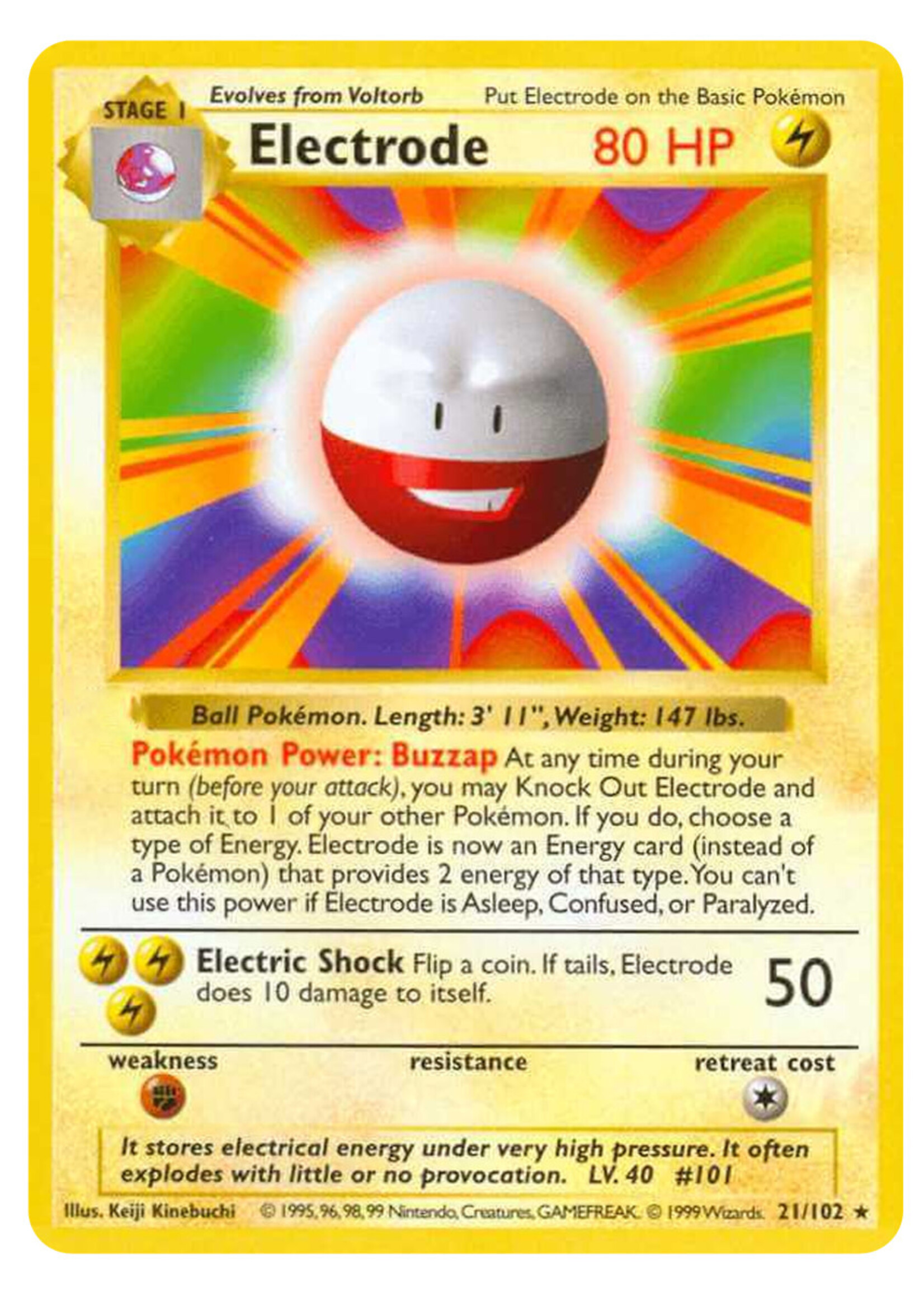 Electrode 21 (BS): poor