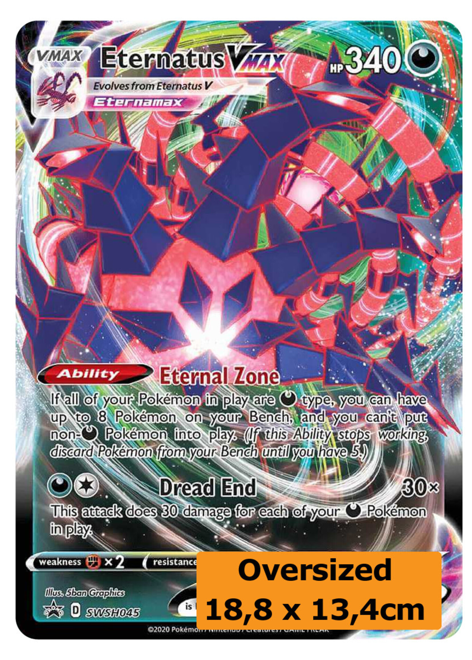 Eternatus Vmax 45 (SWSH) Grote Kaart: excellent