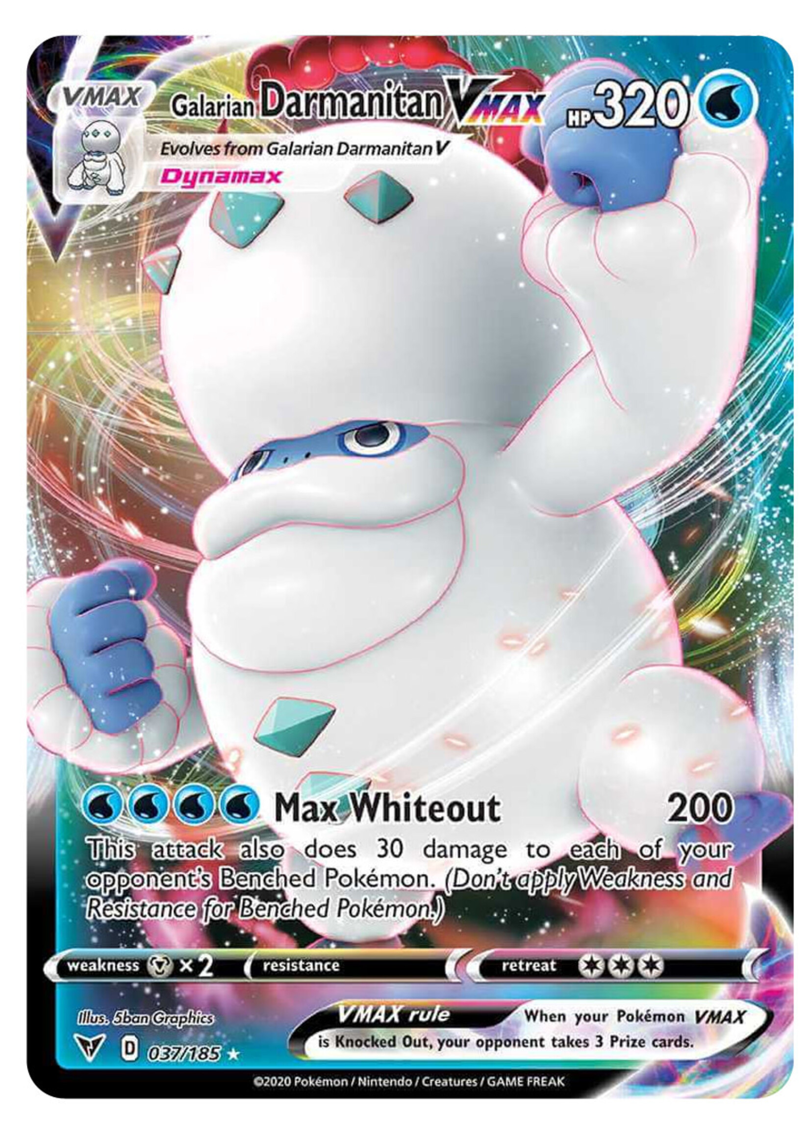 Galarian Darmanitan Vmax 37 (VIV): near mint