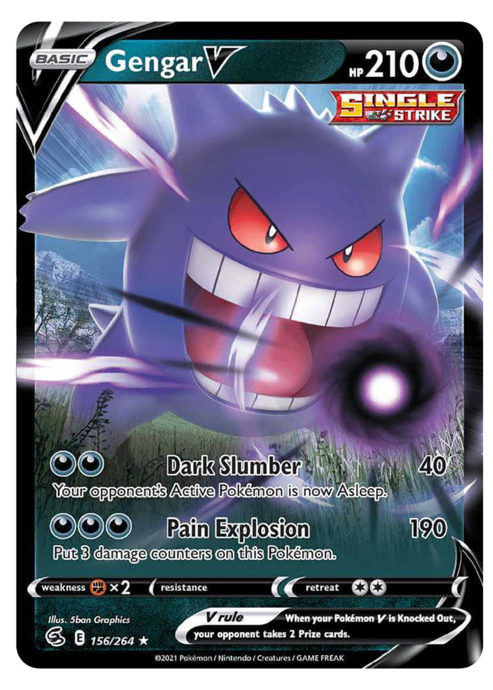 Gengar V 156 (FST): near mint