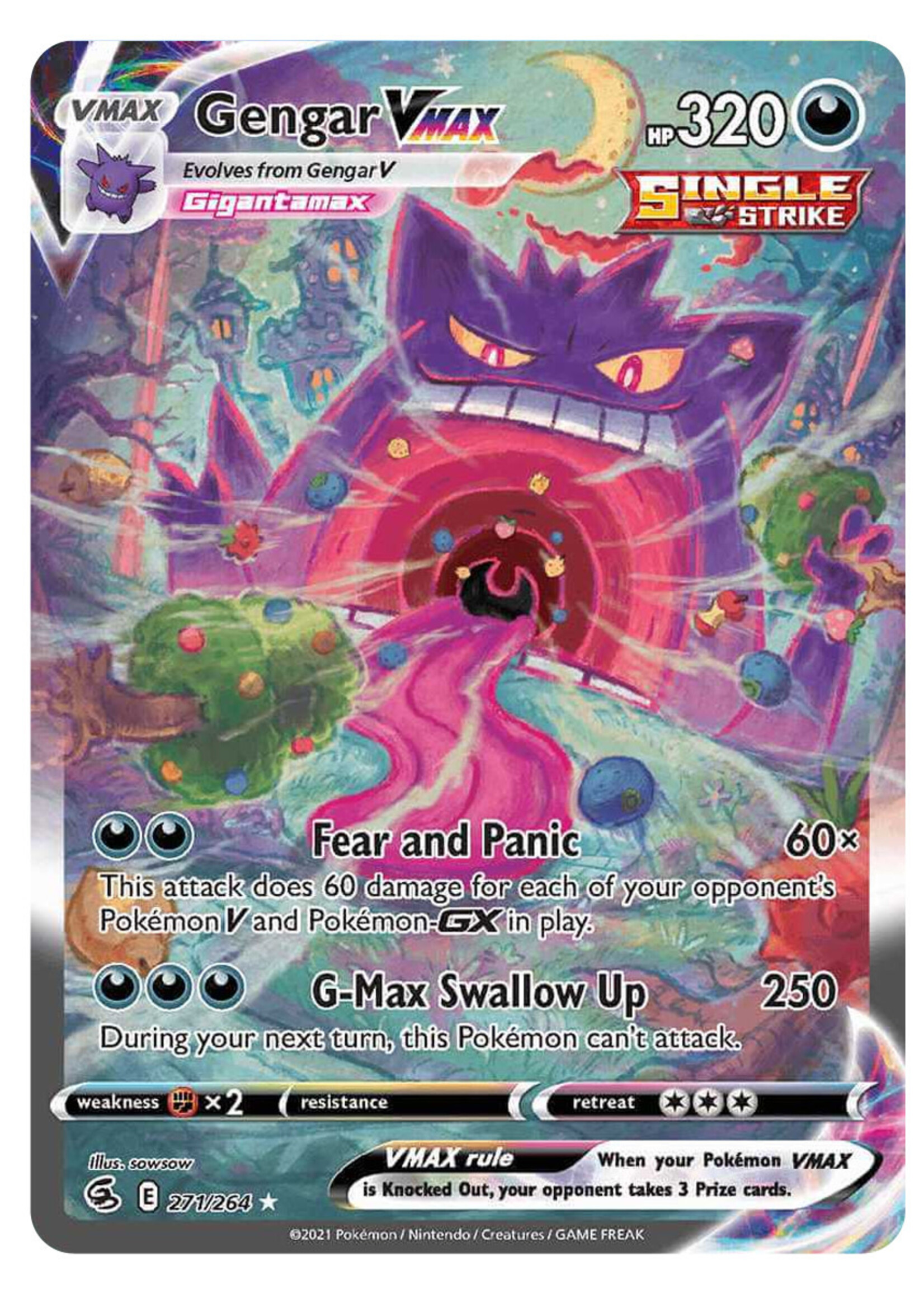 Gengar Vmax 271 (FST): near mint