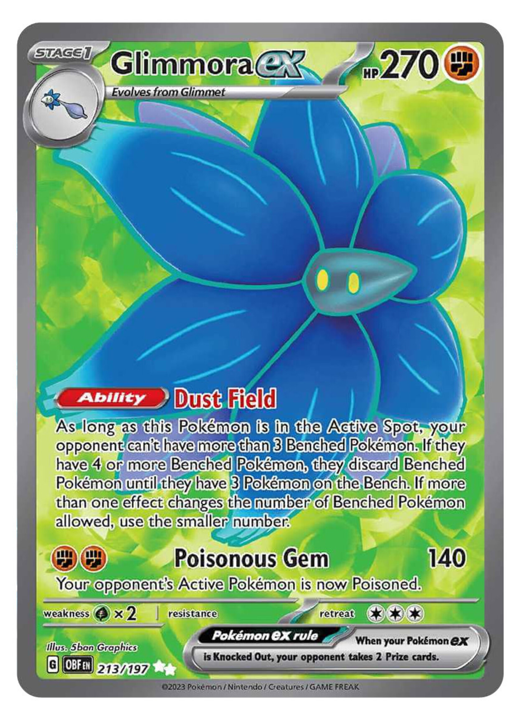 Glimmora Ex 213 (OBF): near mint