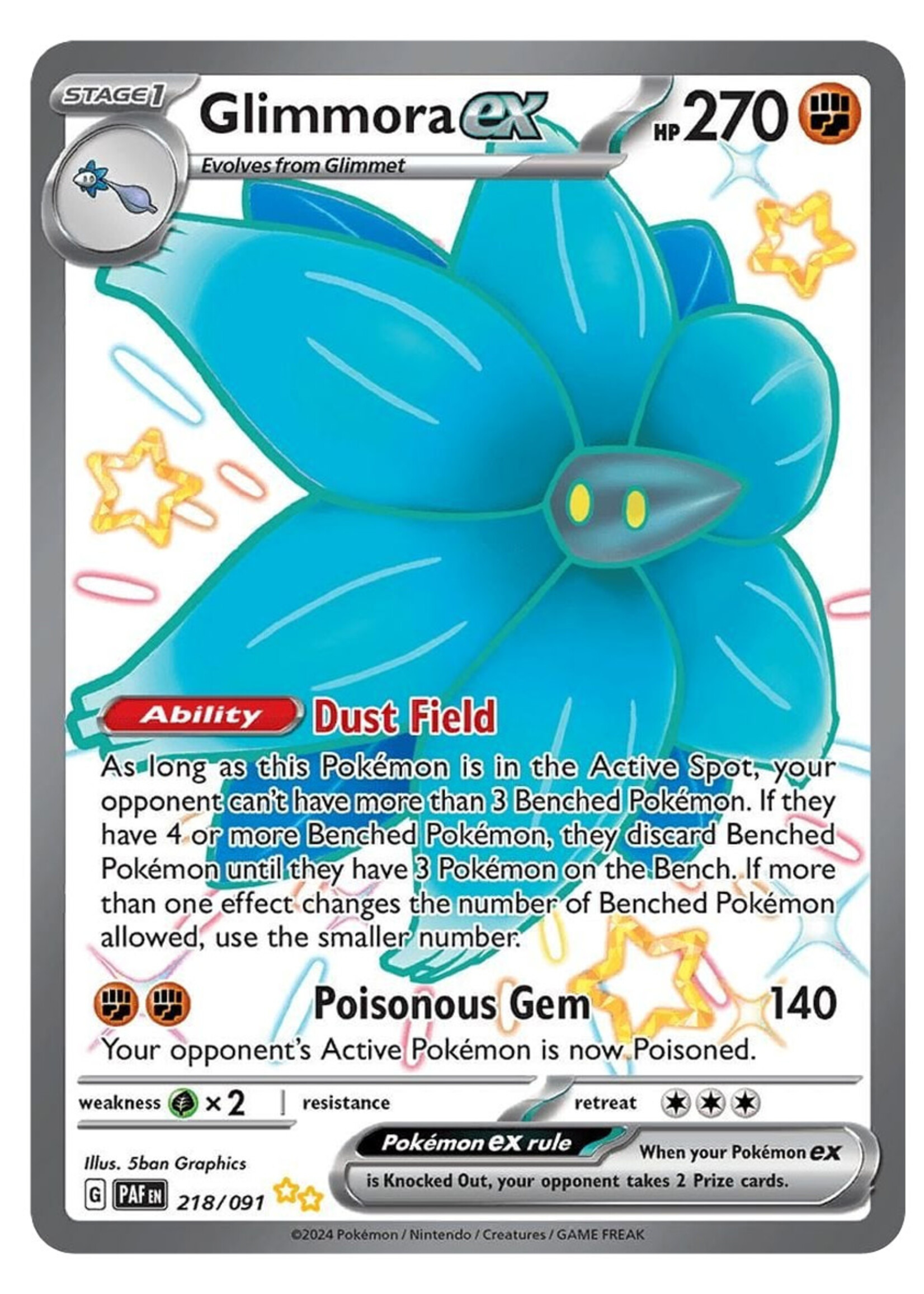 Glimmora Ex 218 (PAF): near mint