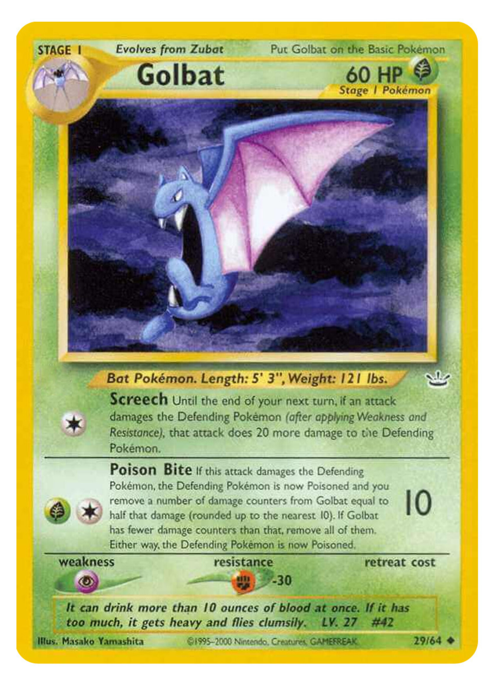 Golbat 29 (NR): excellent