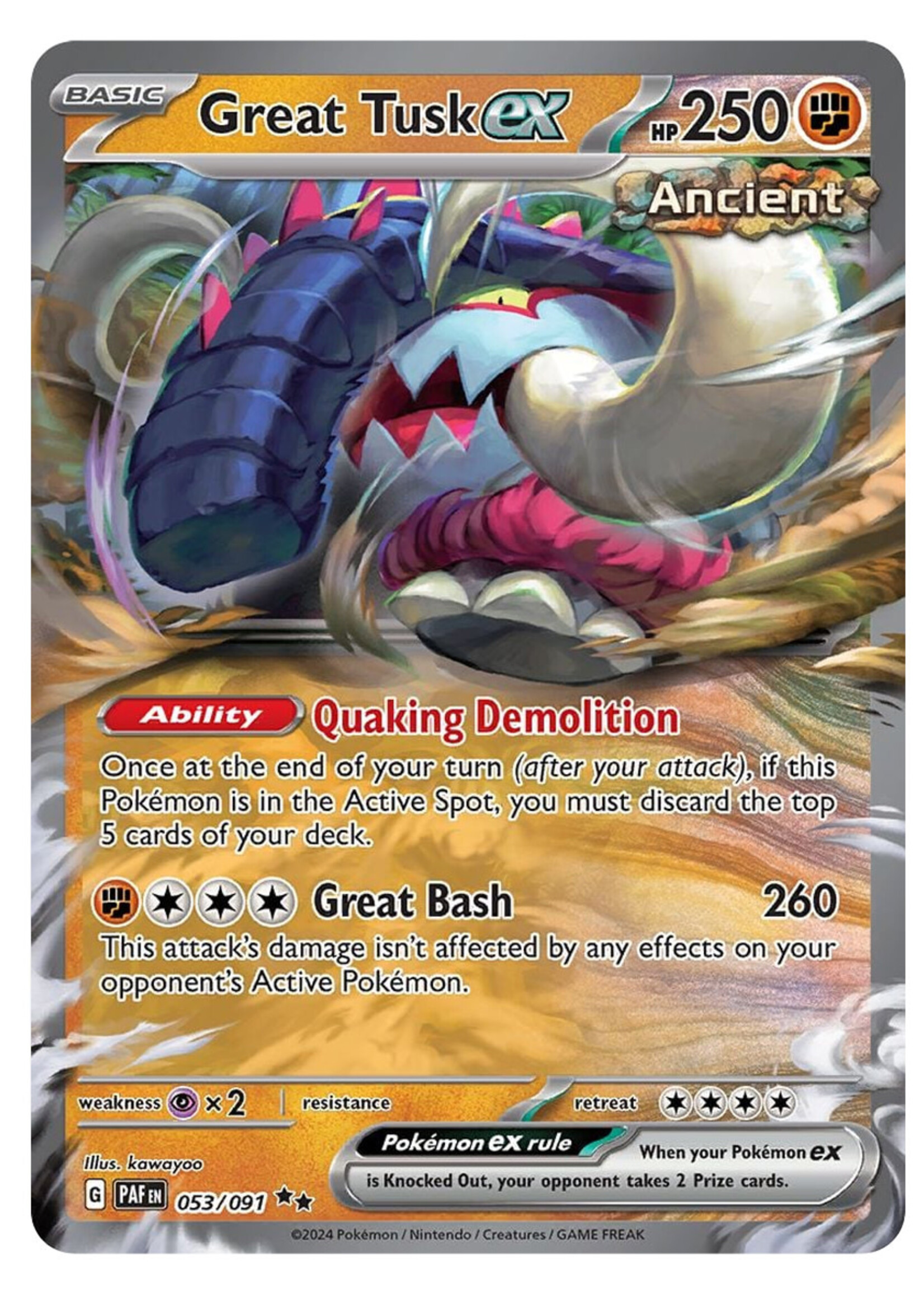 Great Tusk Ex 53 (PAF): near mint