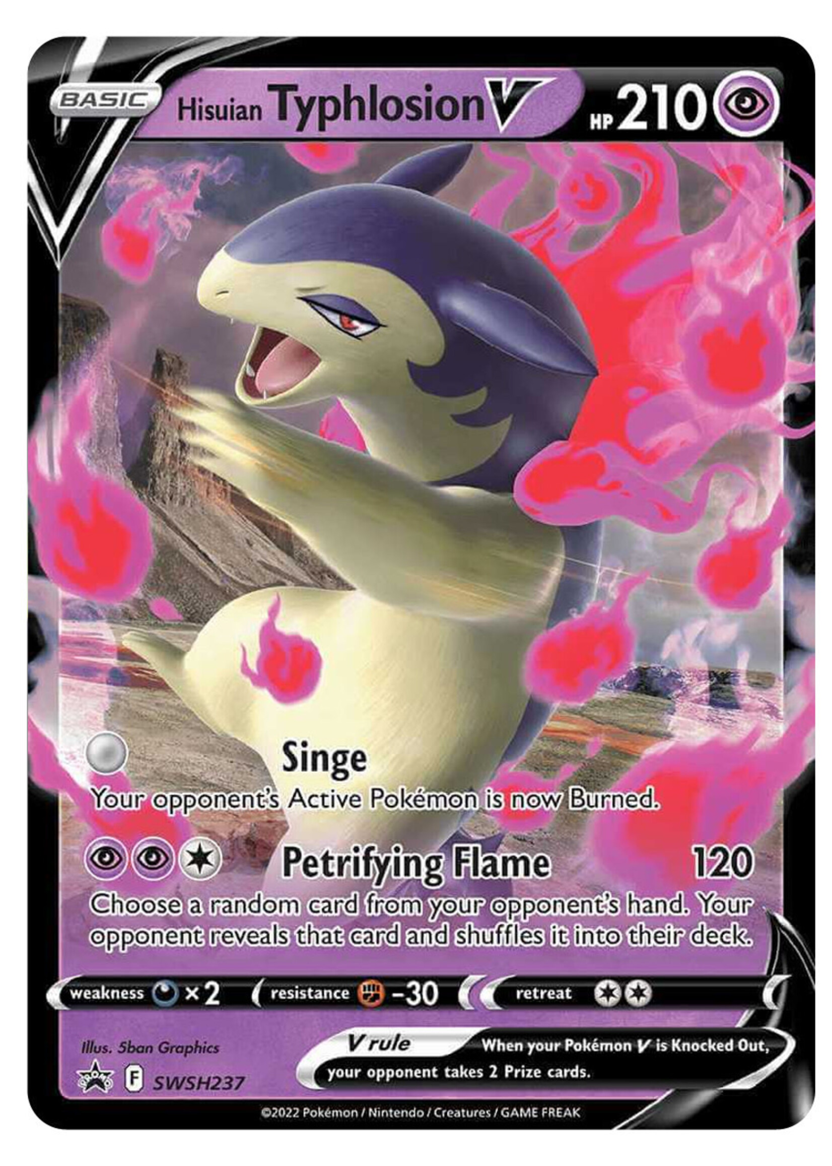 Hisuian Typhlosion V 237 (SWSH): near mint