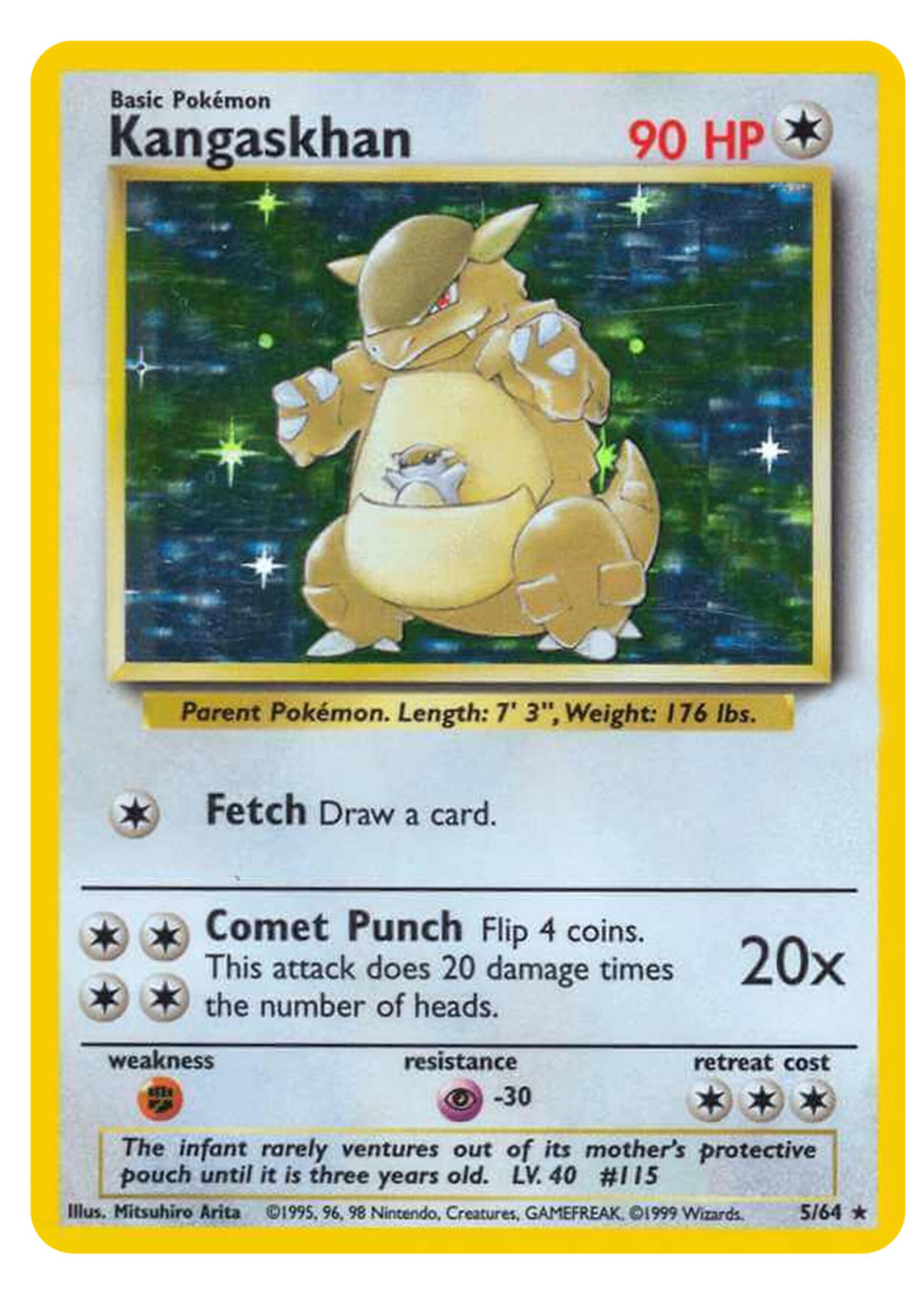Kangaskhan 5 (JU) Misprint: good (mist jungle icoon)