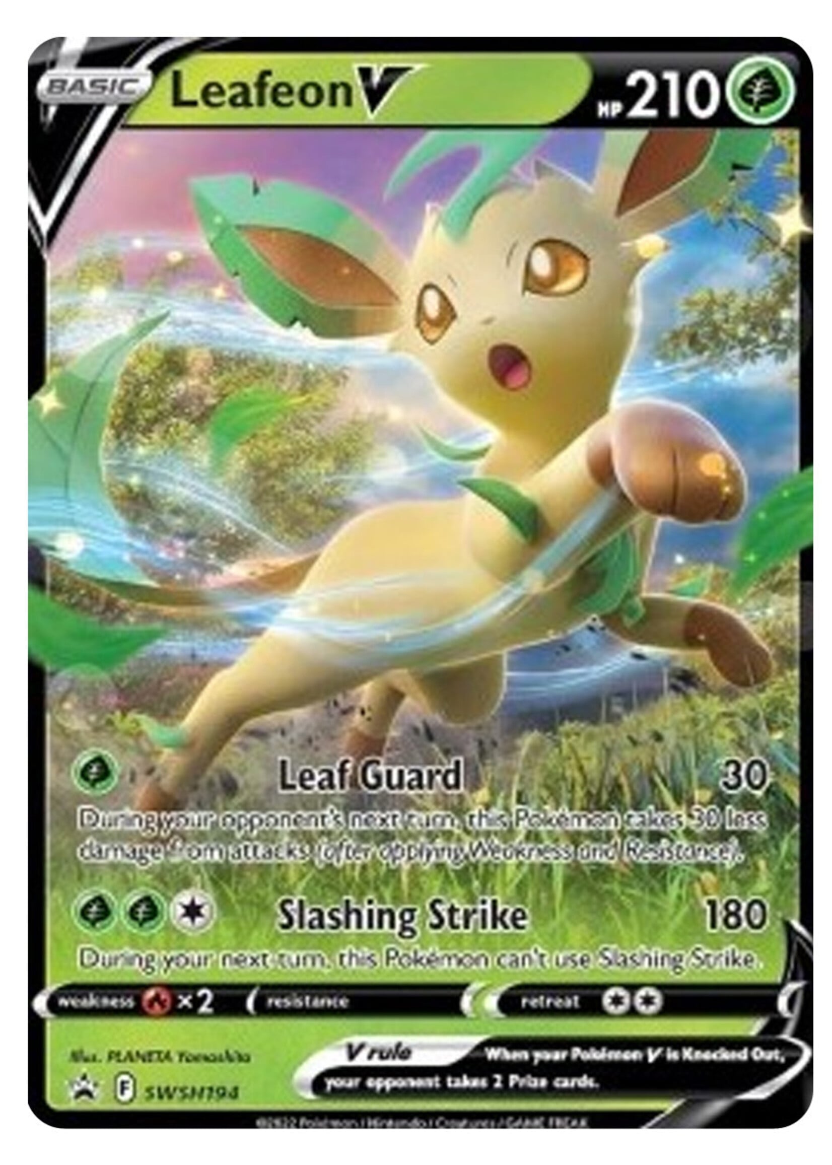 Leafeon V 194 (SWSH): excellent