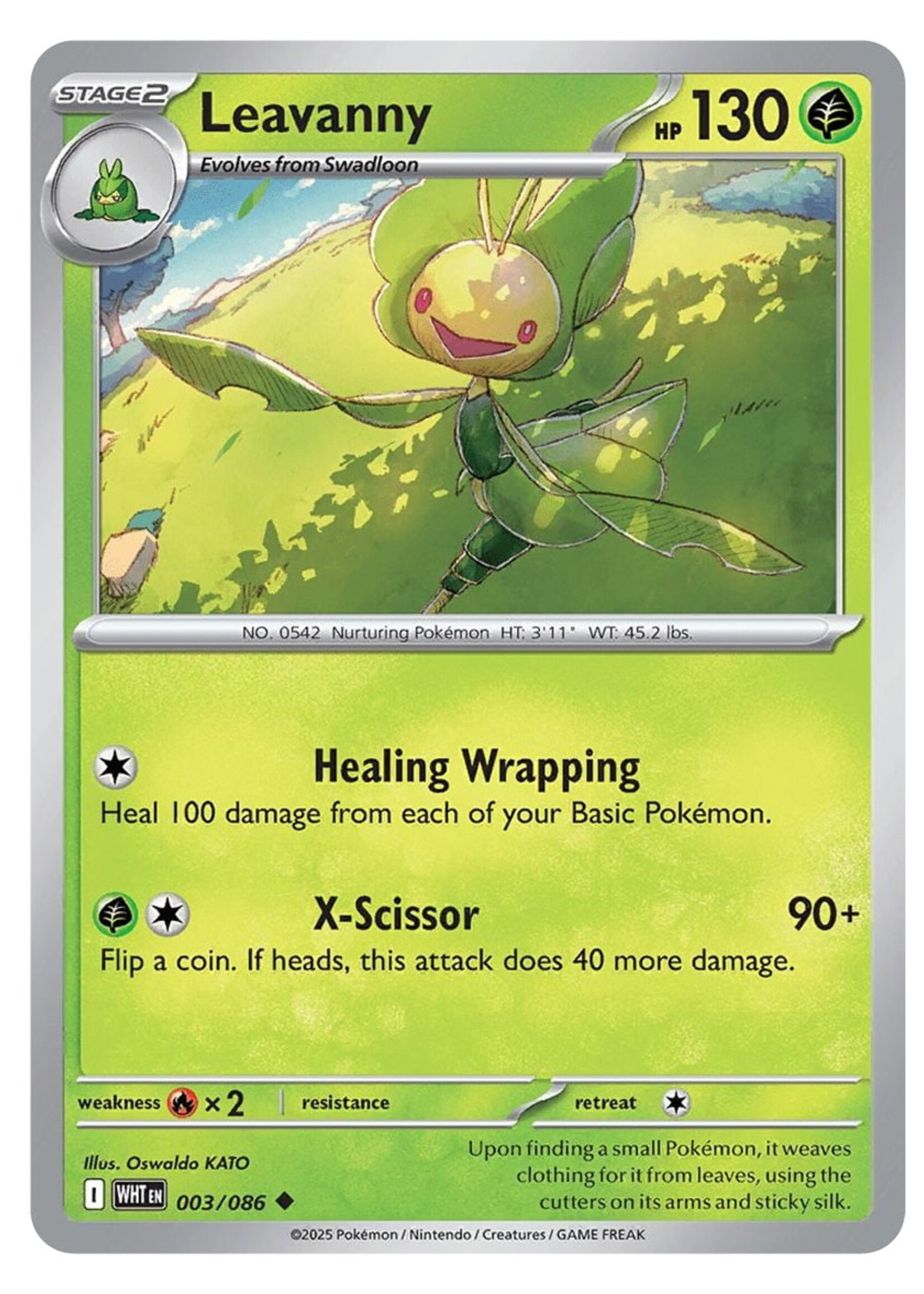 Leavanny 3 (WHT) Master Ball Holo: near mint