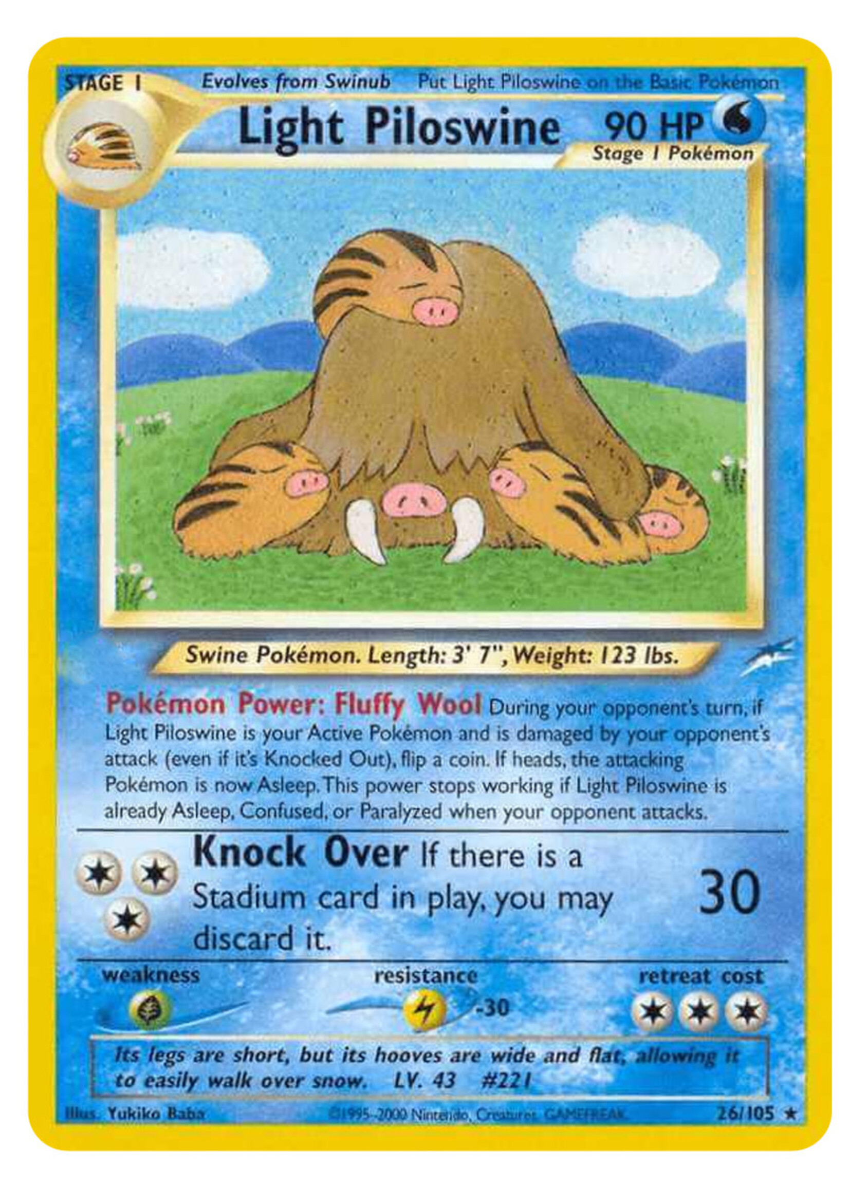 Light Piloswine 26 (NDE): good/excellent