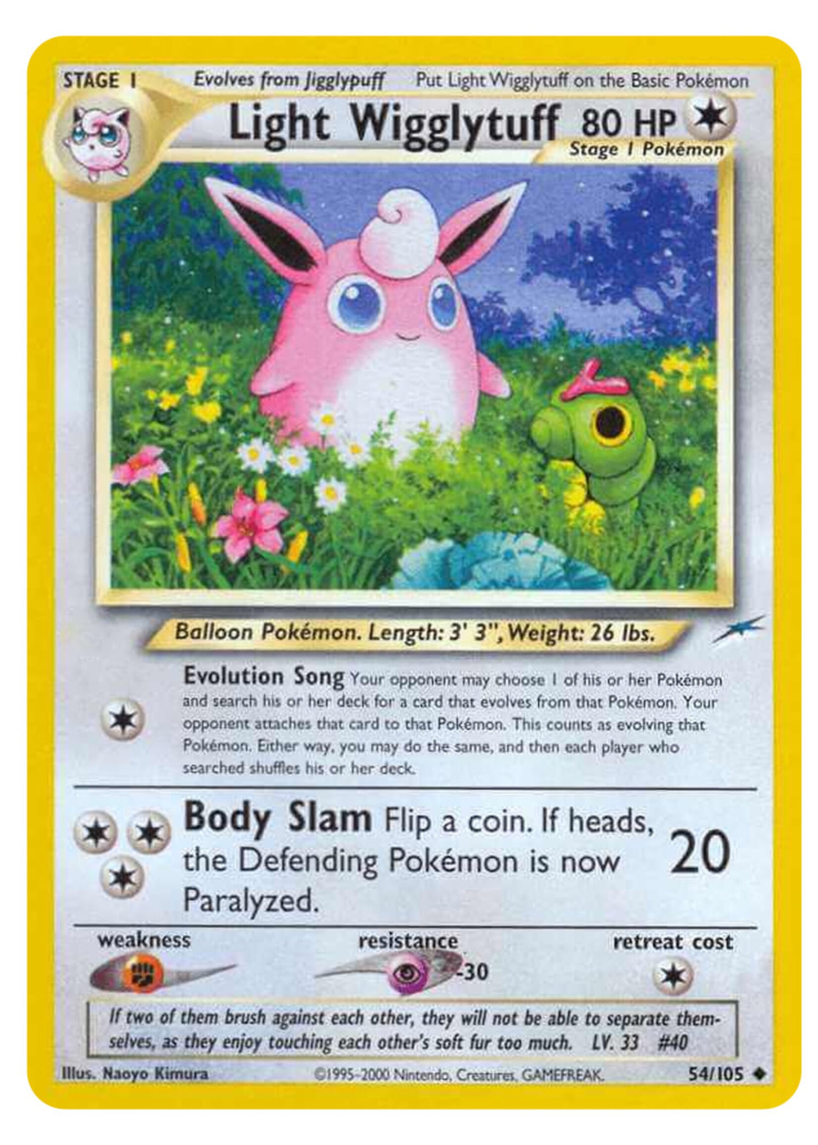 Light Wigglytuff 54 (NDE): played