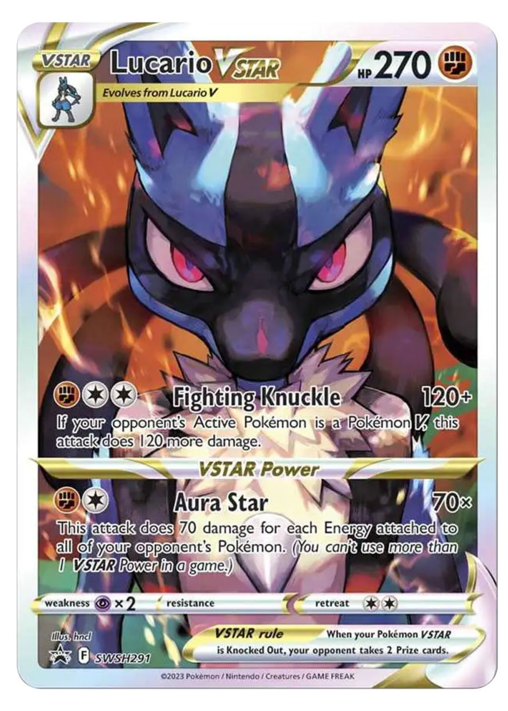 Lucario Vstar 291 (SWSH): near mint
