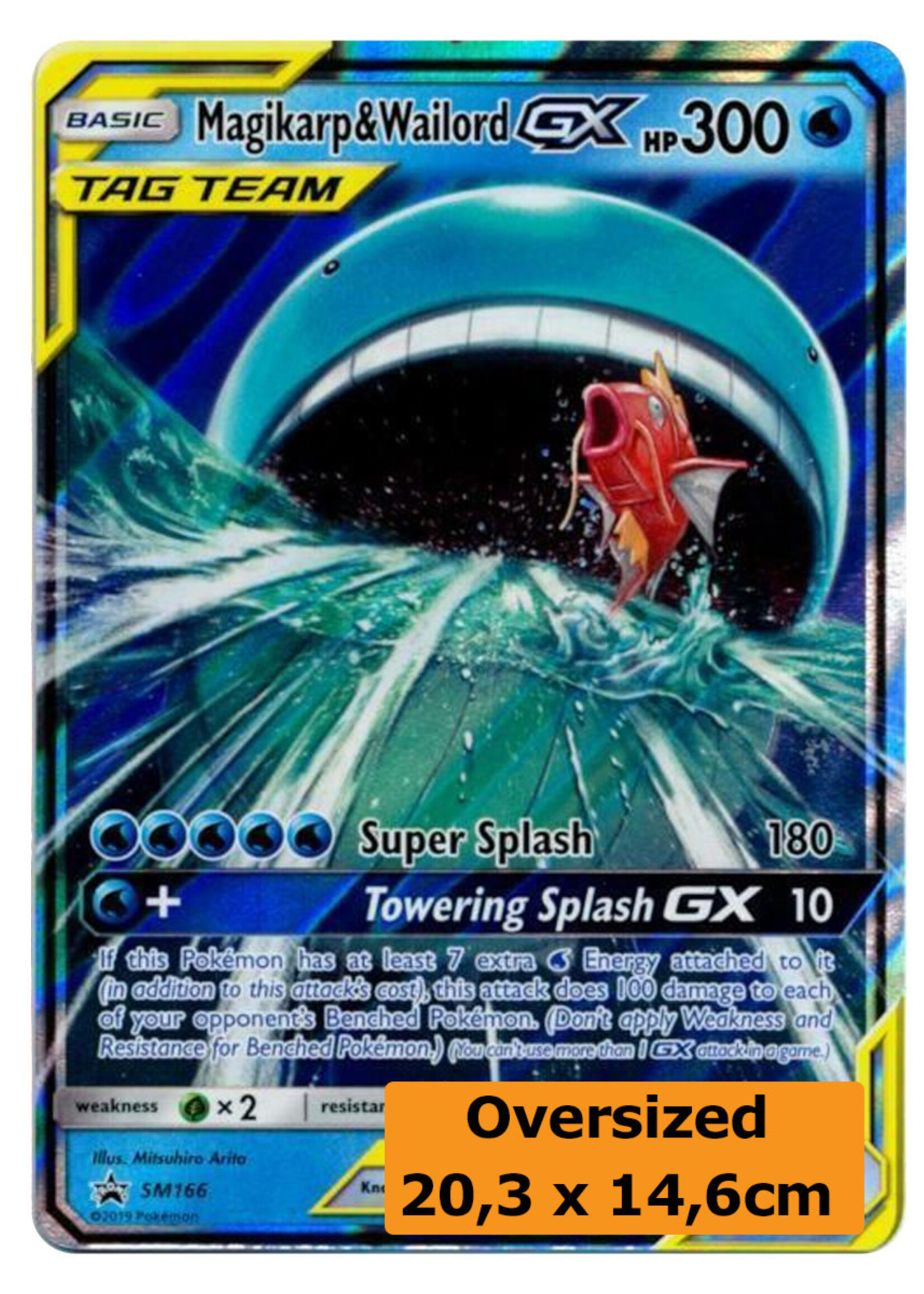Magikarp & Wailord GX 166 (SM)  Grote Kaart: played