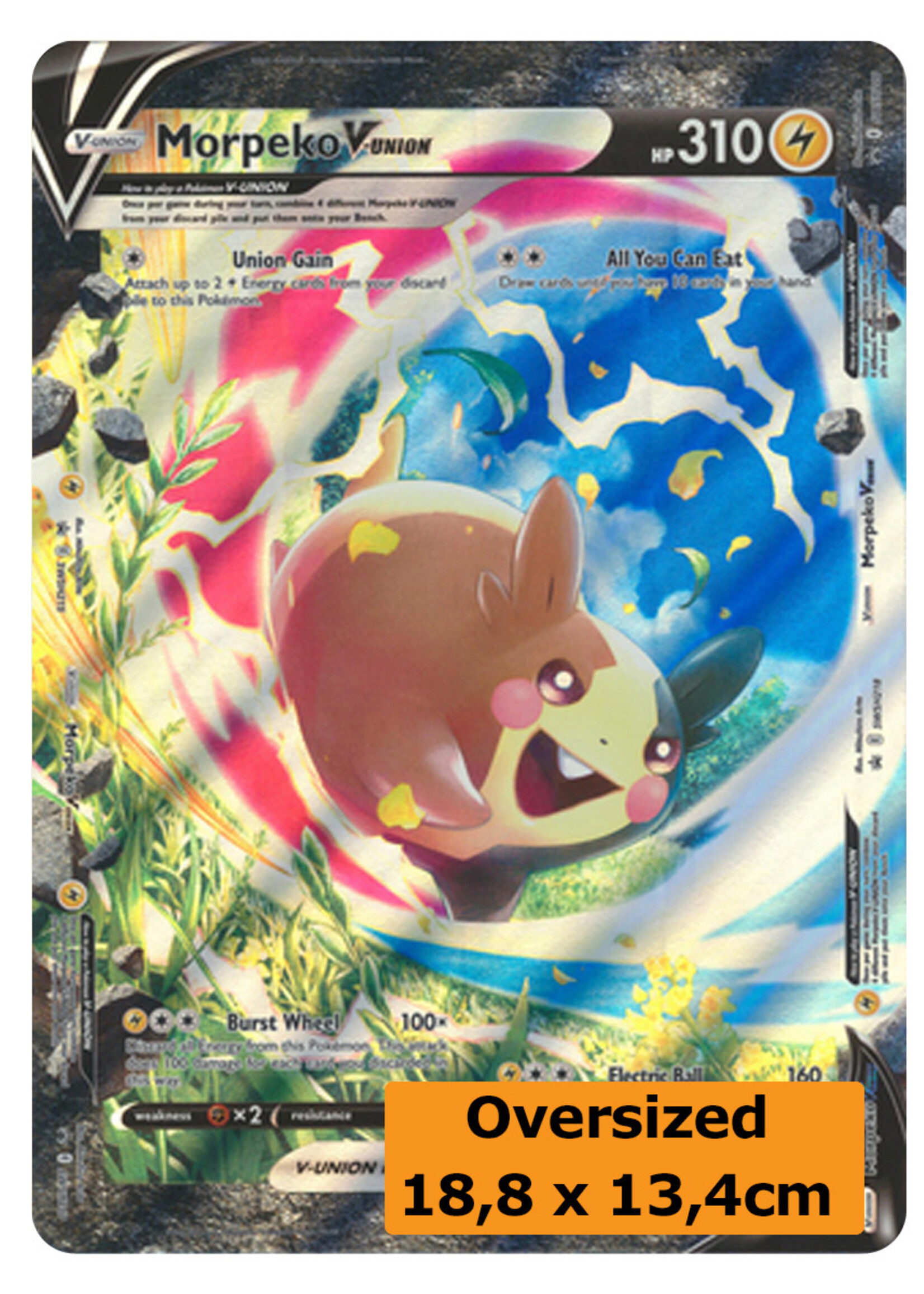 Morpeko V-Union (SWSH) Grote Kaart: near mint