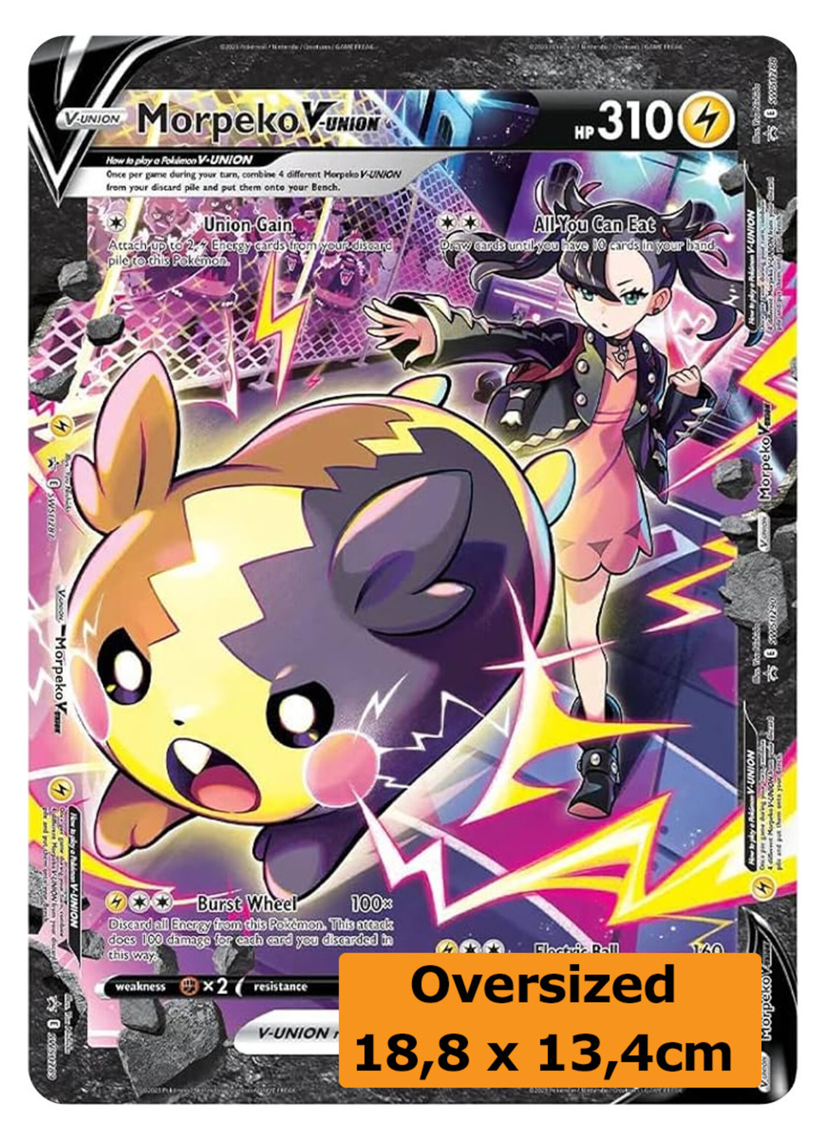 Morpeko V-Union 287 (SWSH) Grote kaart: near mint