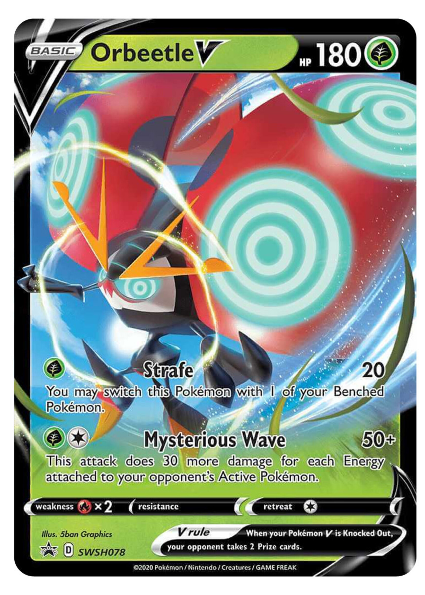 Orbeetle V 78 (SWSH): near mint