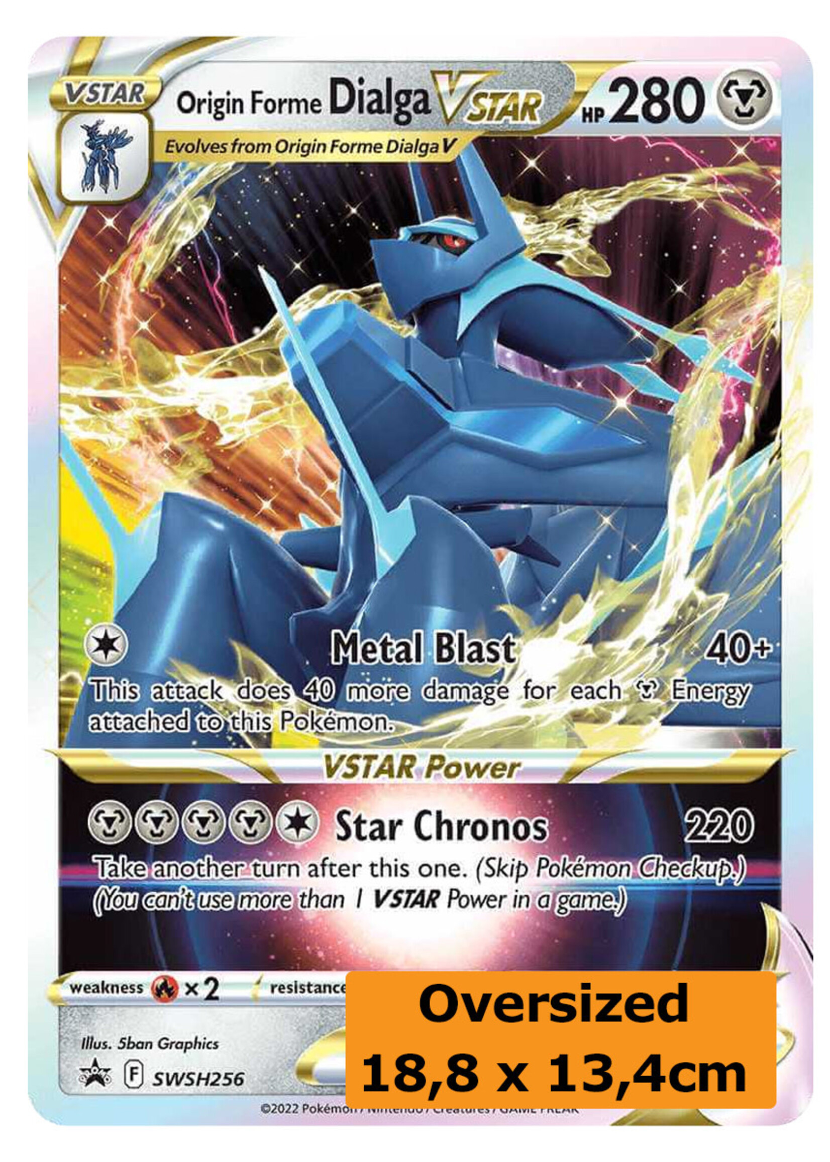 Origin Forme Dialga Vstar 256   (SWSH) Grote Kaart: near mint