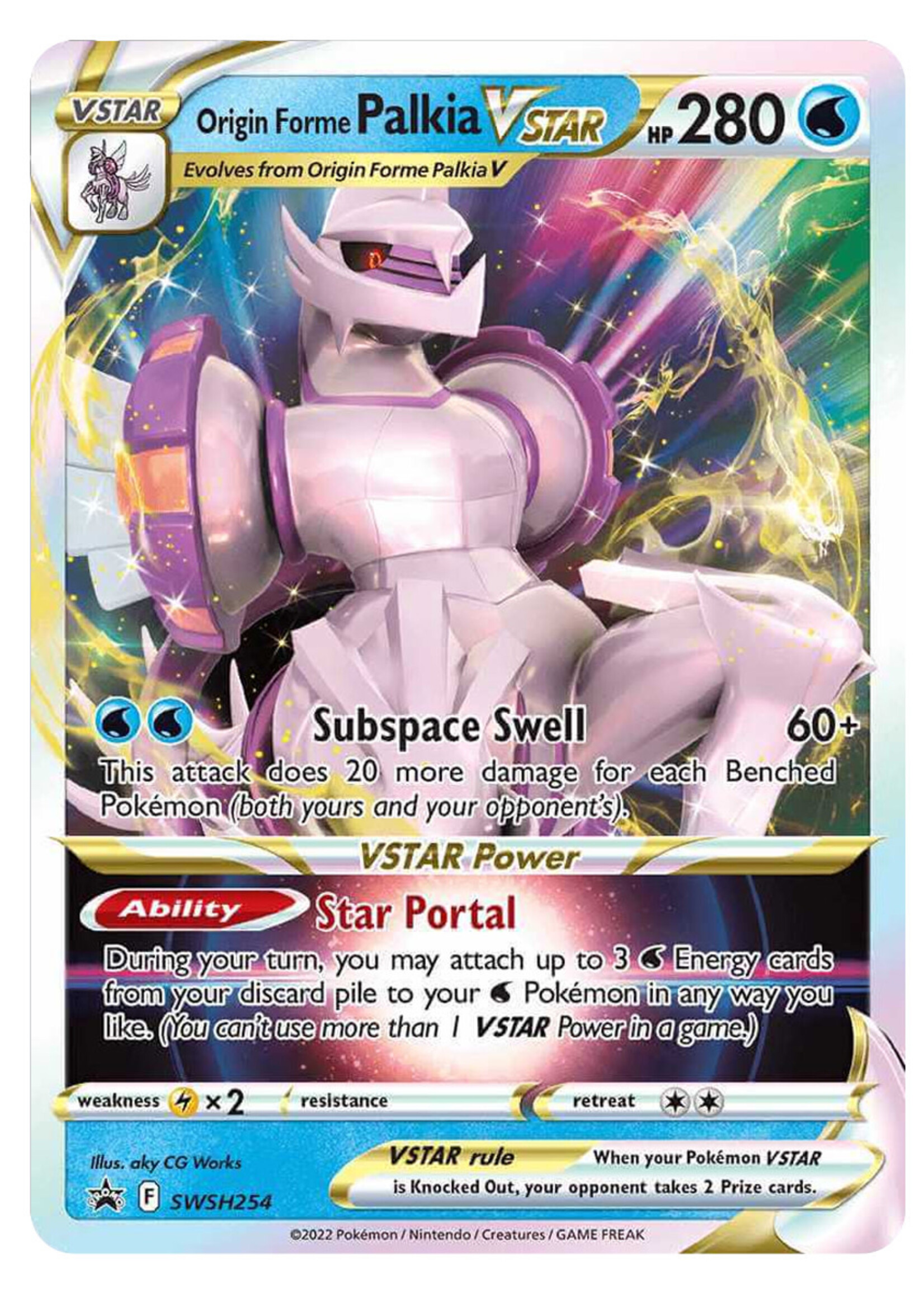 Origin Forme Palkia Vstar 254 (SWSH): near mint