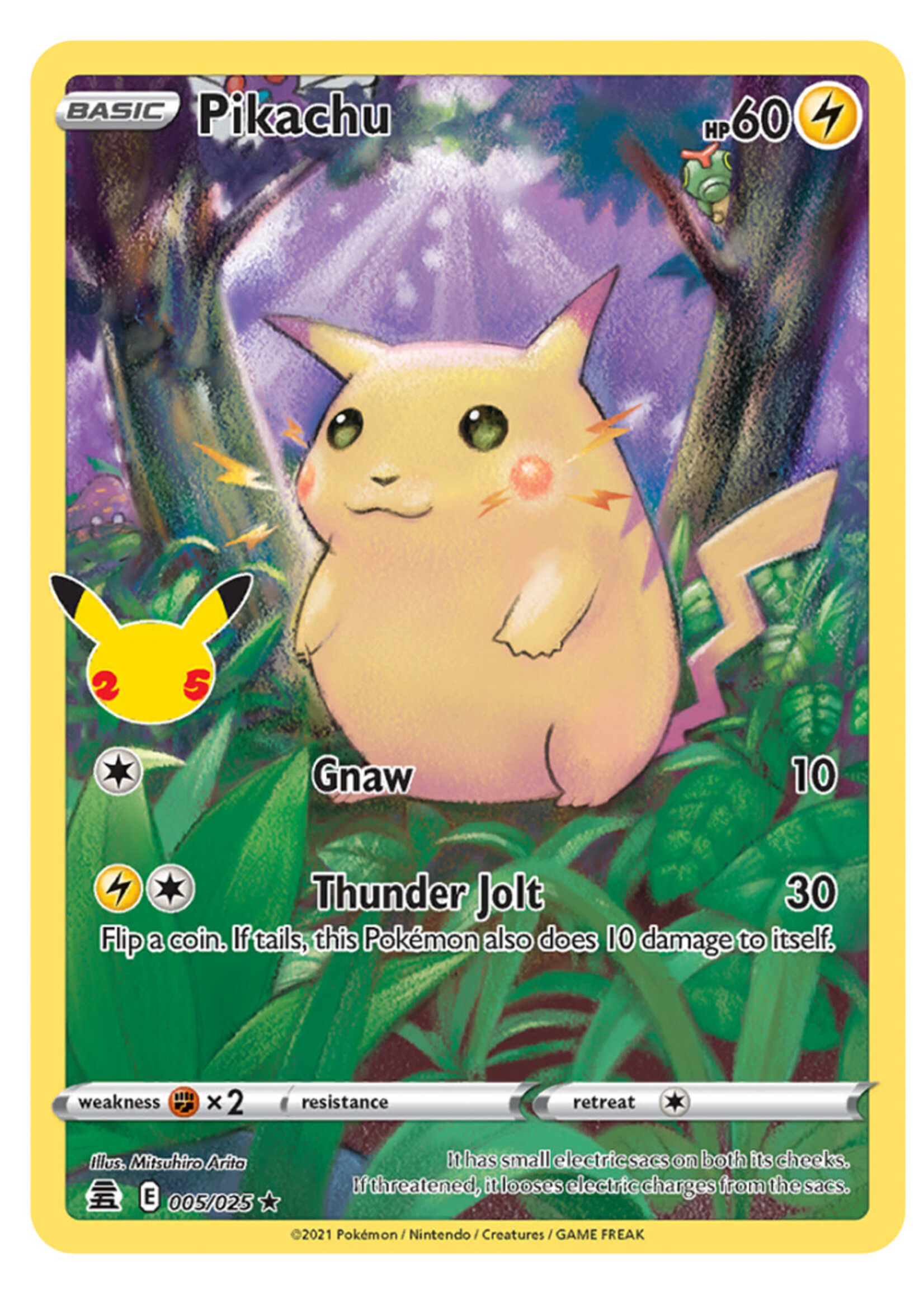 Pikachu 5 (CEL): excellent