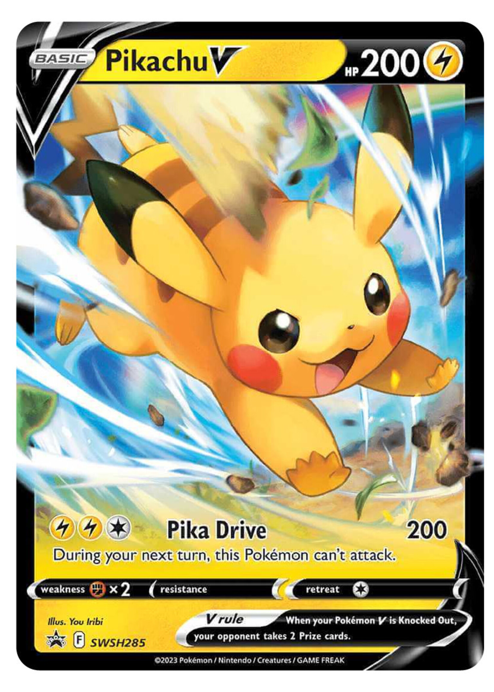 Pikachu V 285 (SWSH): excellent