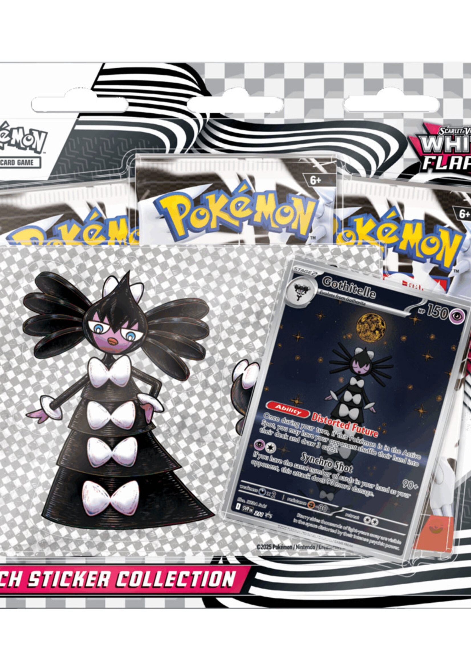 Pokemon SV White Flare Tech Sticker Collection Gothitelle