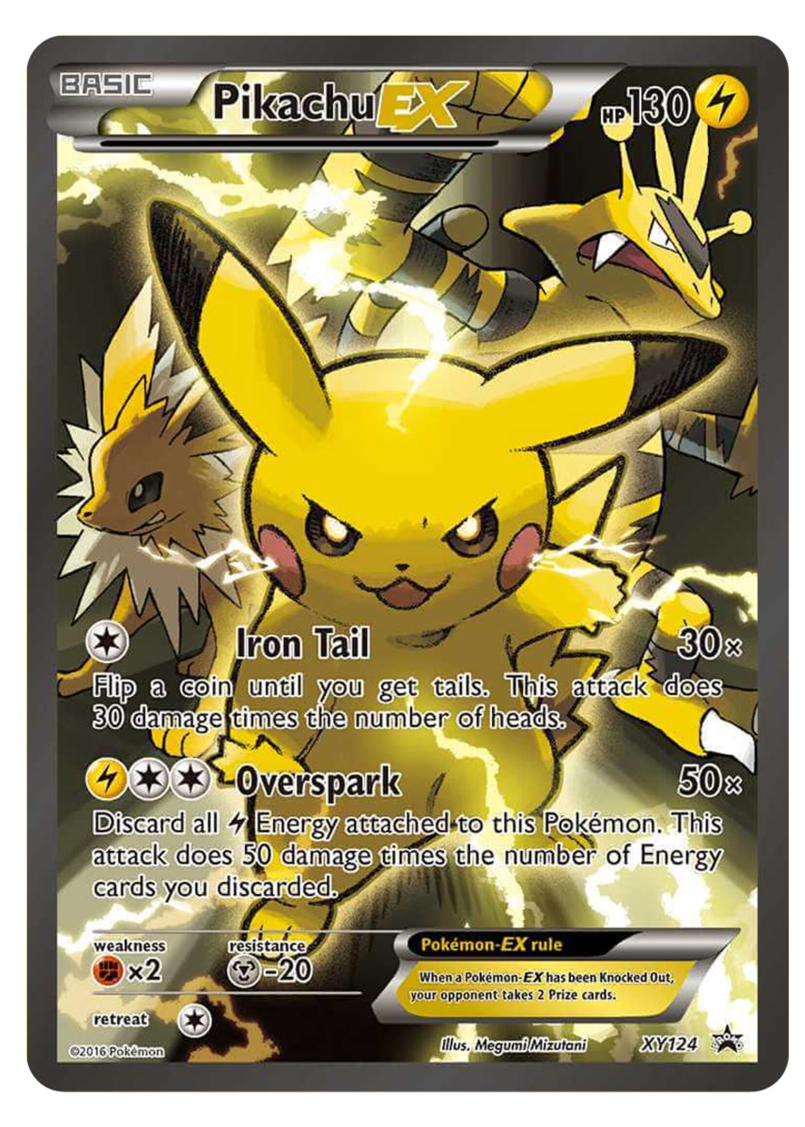 Pikachu EX 124 (XYPR): good/light played