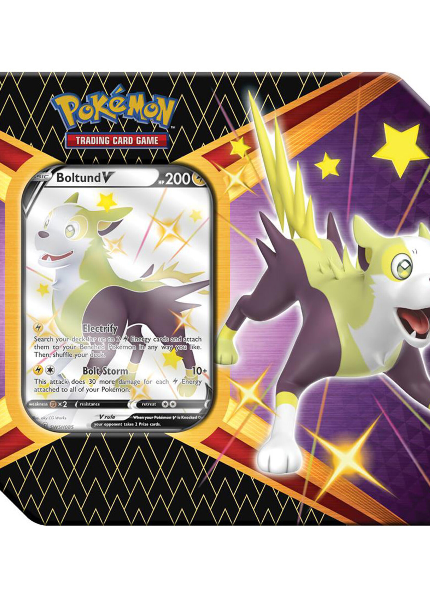 Pokemon Shining Fates Tin Boltund V