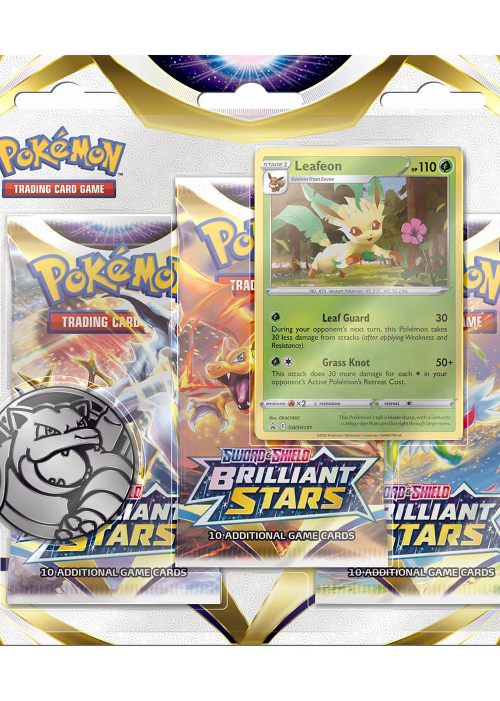 Pokémon Brilliant Stars 3 Booster Blister Leafeon